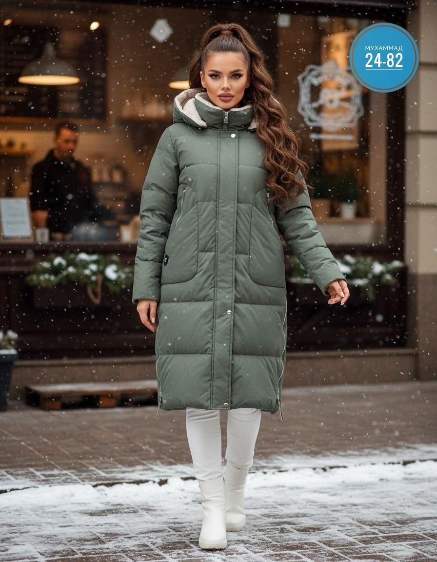 пуховик зимний женский (куртка) удлиненный mako,пуховик зимний длинный с капюшоном winterra 118047041,пуховики люкс,пуховик женский,куртка зимняя женская