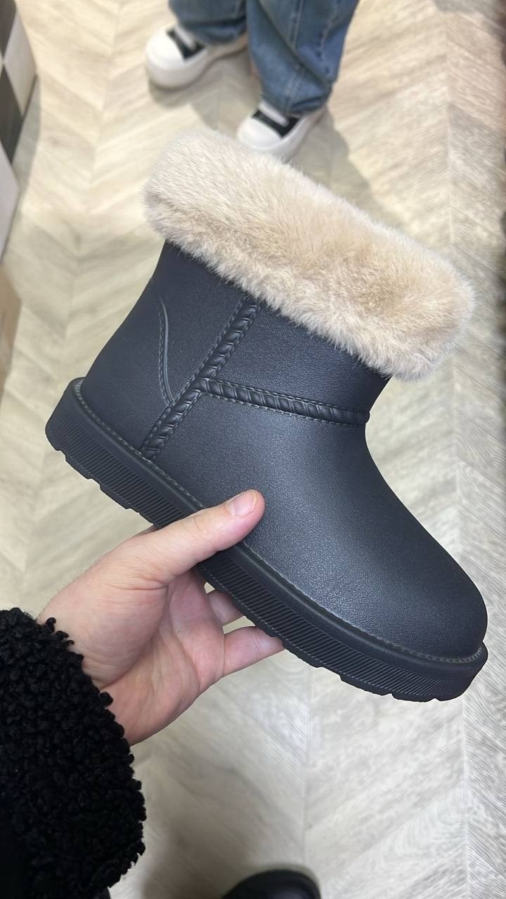 угги nordman frosto с мехом цвет серебристый,угги nordman frosto (с опушкой) черные,сапог женский нордман угги,угги nordman frosto черные с серой опушкой,нордман угги женские резиновые