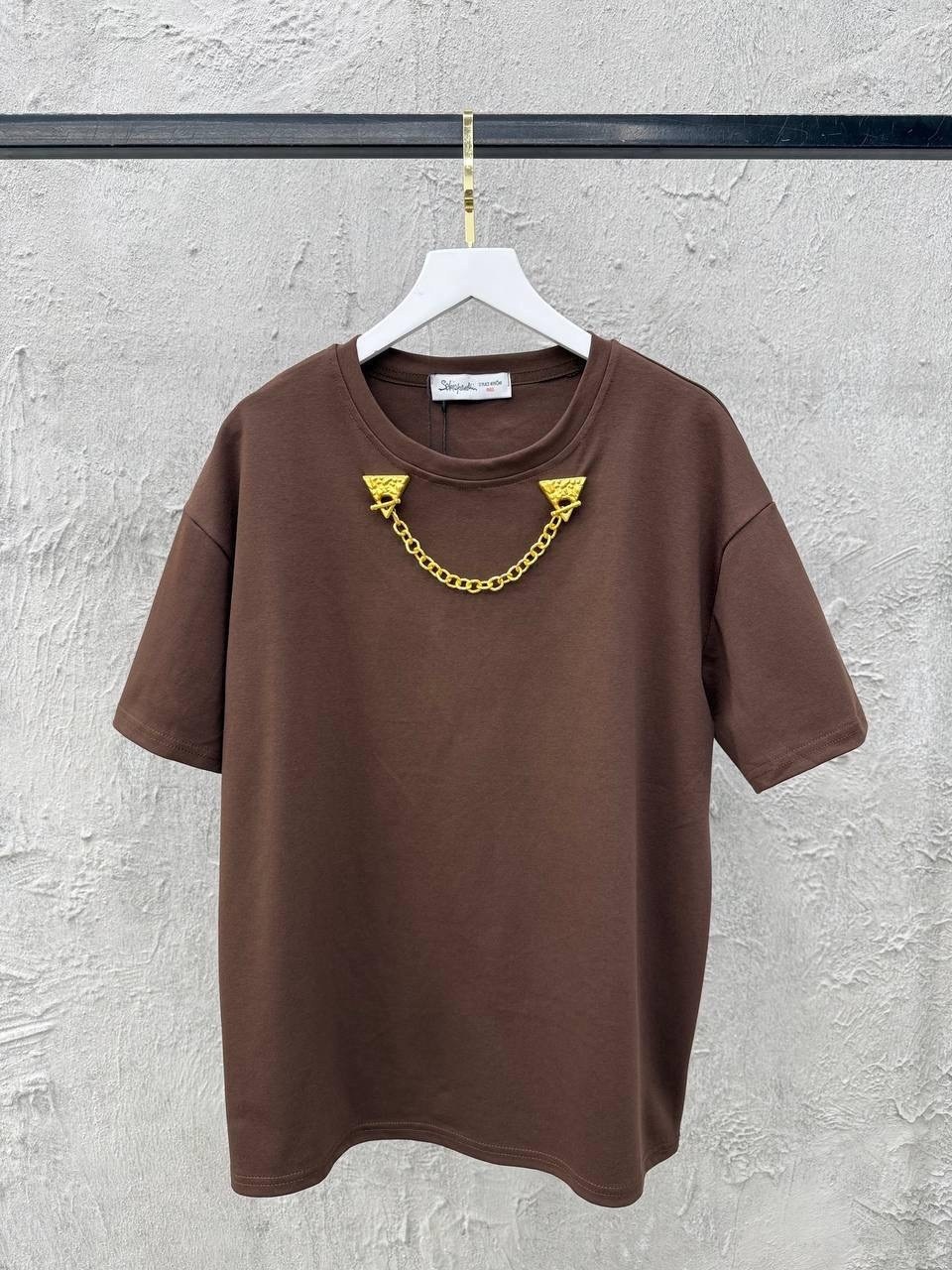 футболки модные,футболка,футболка коричневая,женская футболка,футболка оверсайз коричневая