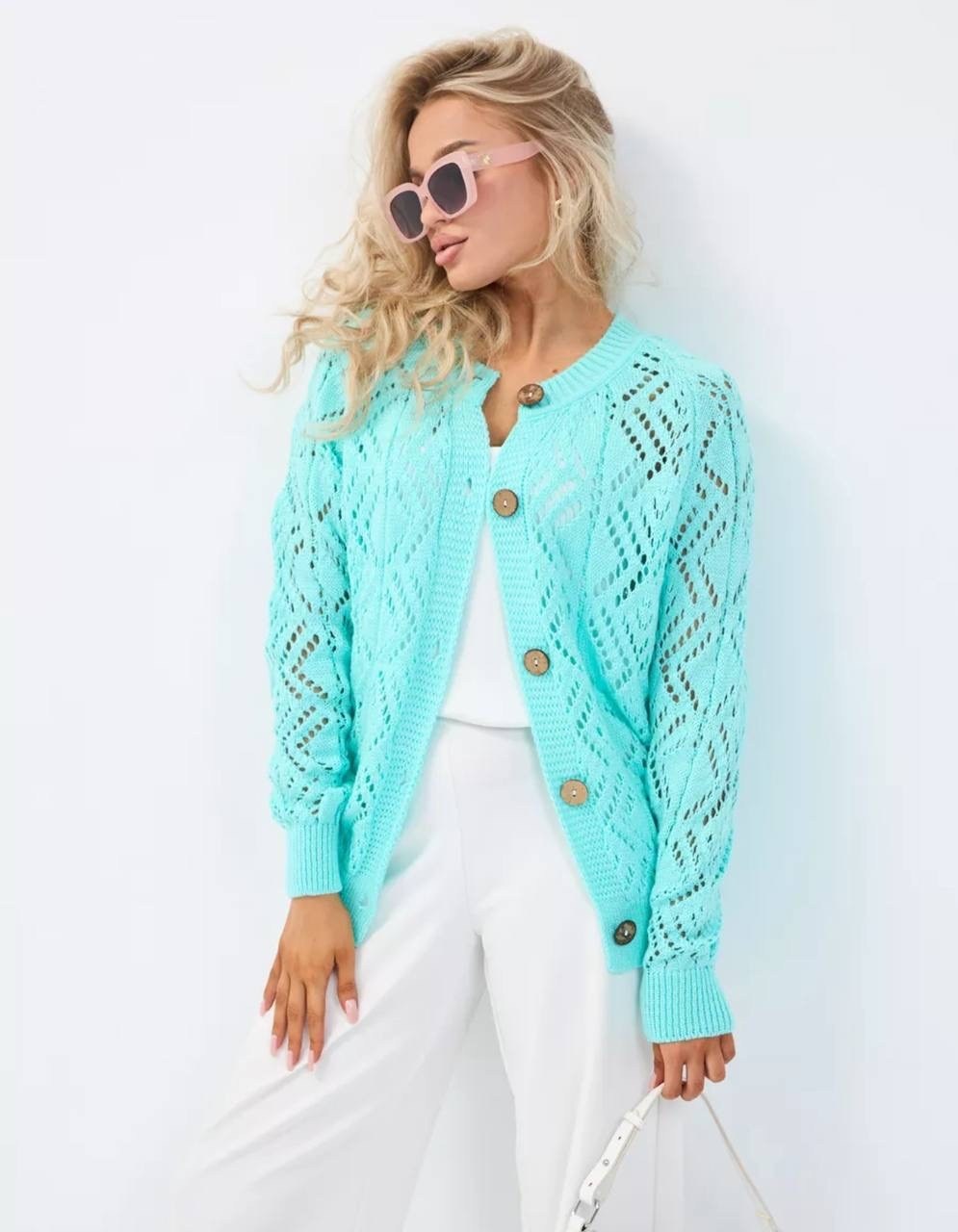 бирюзовый кардиган,модели кардиган,женский кардиган,кофта кардиган,кардиган вязаное