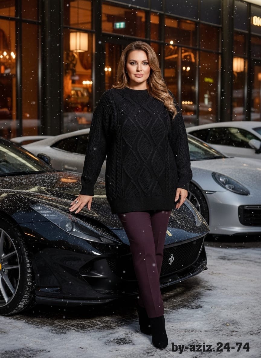 женский свитер,шерстяная кофта,женщина плюс сайз,кофта черный джемпер