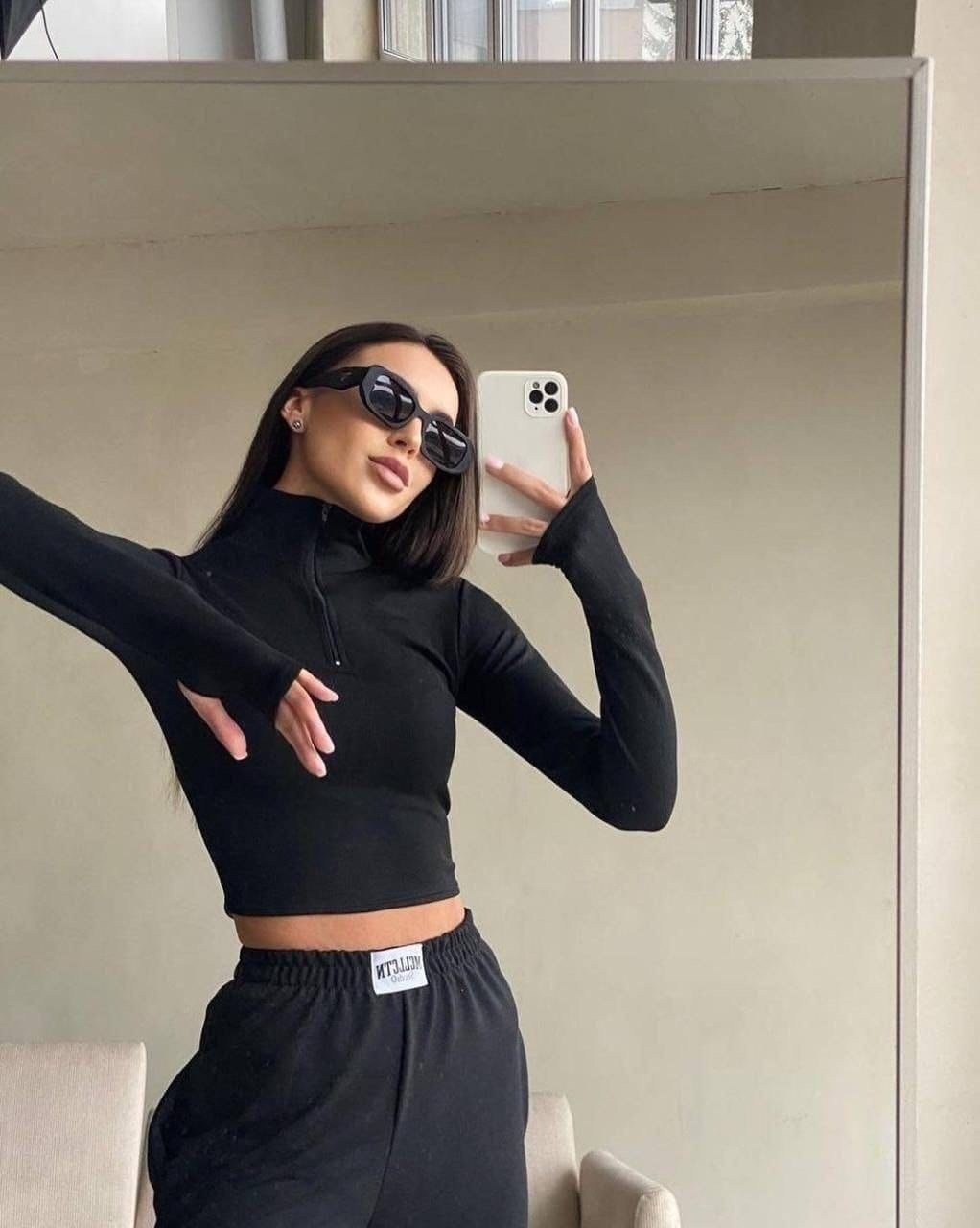 кроп топ с длинными рукавами с вырезом на молнии,кофта женская,короткая кофта,топ с длинными рукавами,лонгслив розовый