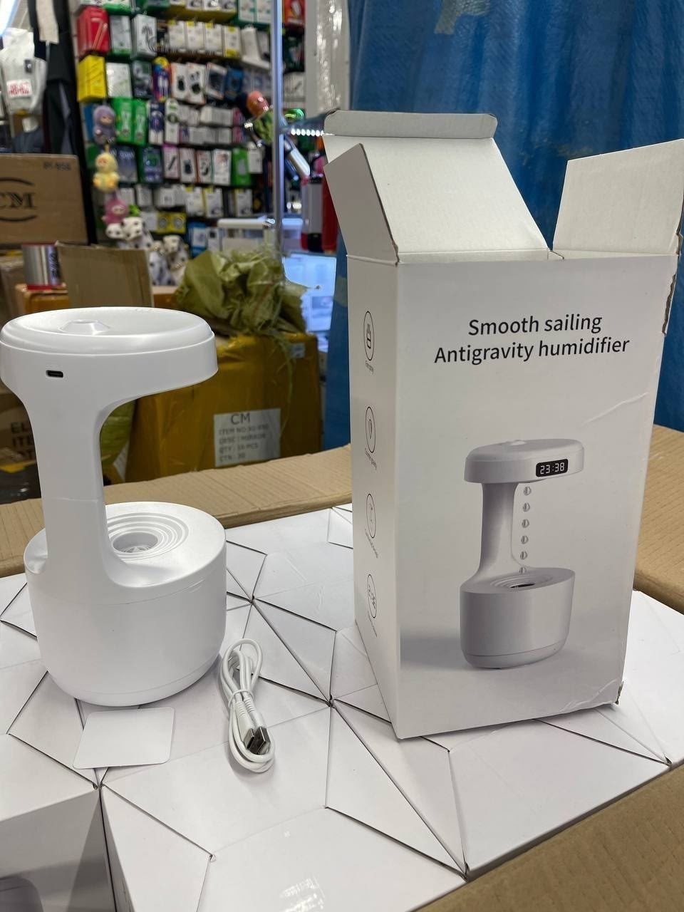 антигравитационный увлажнитель воздуха smooth sailing humidifier белый,антигравитационный увлажнитель воздуха,увлажнитель воздуха,увлажнитель воздуха для дома антигравитационный,увлажнитель