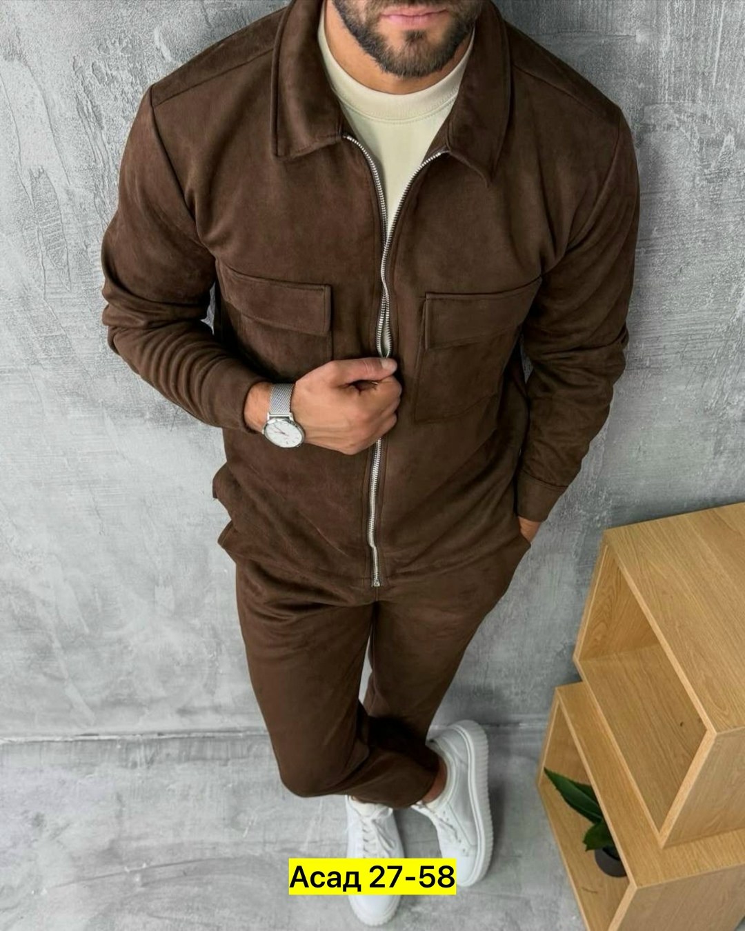 костюм 2йка мужской,мужской вельветовый костюм,спортивный костюм из вельвета мужской,спортивный костюм мужской модный из микровельвета цвета хаки,костюм мужской модный из микровельвета цвета хаки