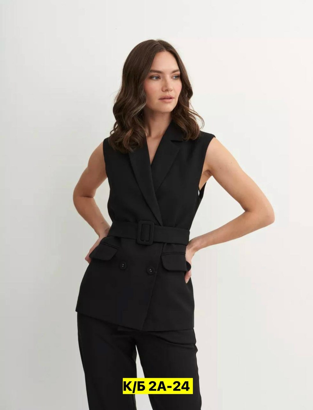 жилет женский,жилет,костюм брючный деловой с жилеткой офис berchi 257248482,жилет черный,удлиненный жилет