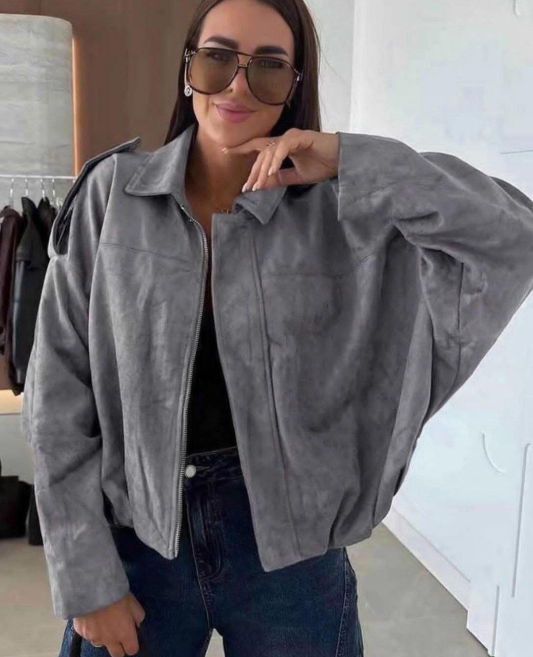 замшевая куртка,куртка бомбер укороченная оверсайз эко замшевая nonstóp with me,куртка женская замшевая короткая в стиле оверсайз,куртка бомбер свободного кроя,куртка бомбер