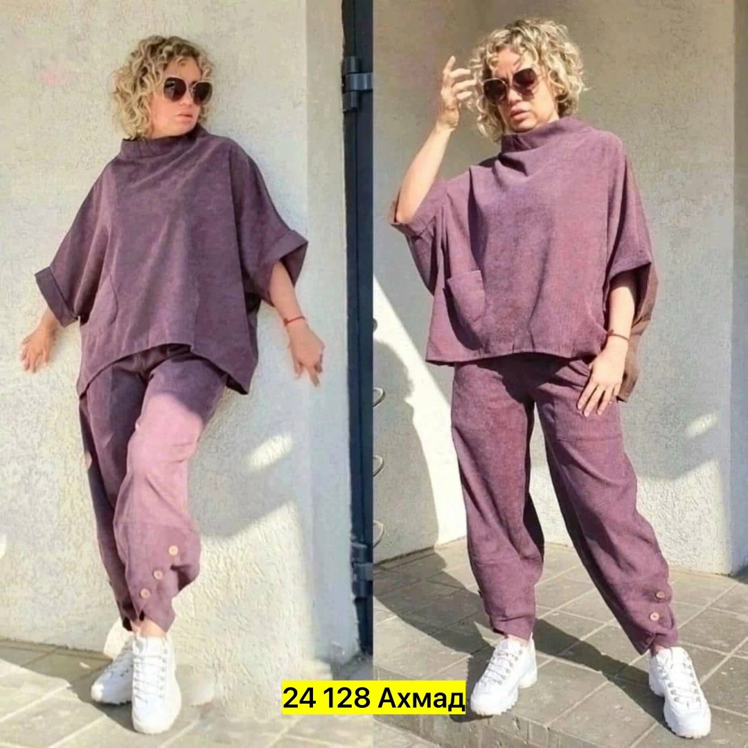 костюм женский вельвет туника с брюками для больших размеров цвет бордовый размер 54,костюм женский туника с брюками из вельвета больших размеров от velesway,брючный костюм бохо больших размеров secre