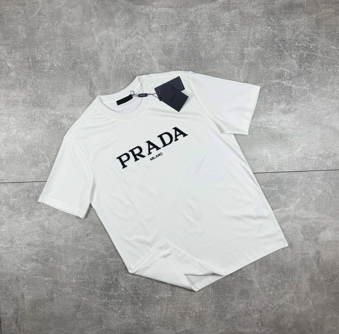 прада футболка,футболка prada,майка прада,футболка прада мужская белая