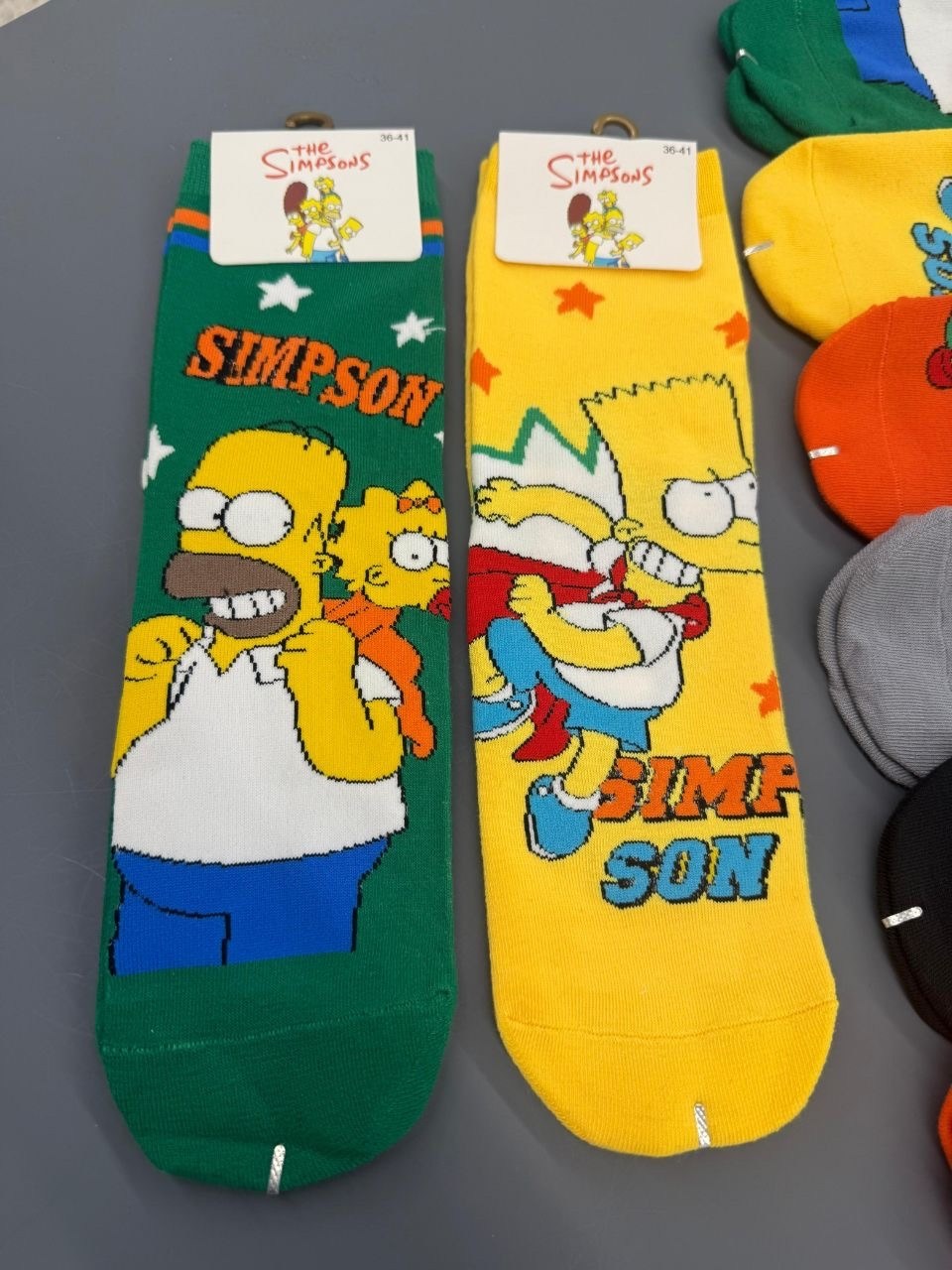 носки симпсоны,носки комплект,носки с принтами,комплект носки женские,носки с принтом симпсоны