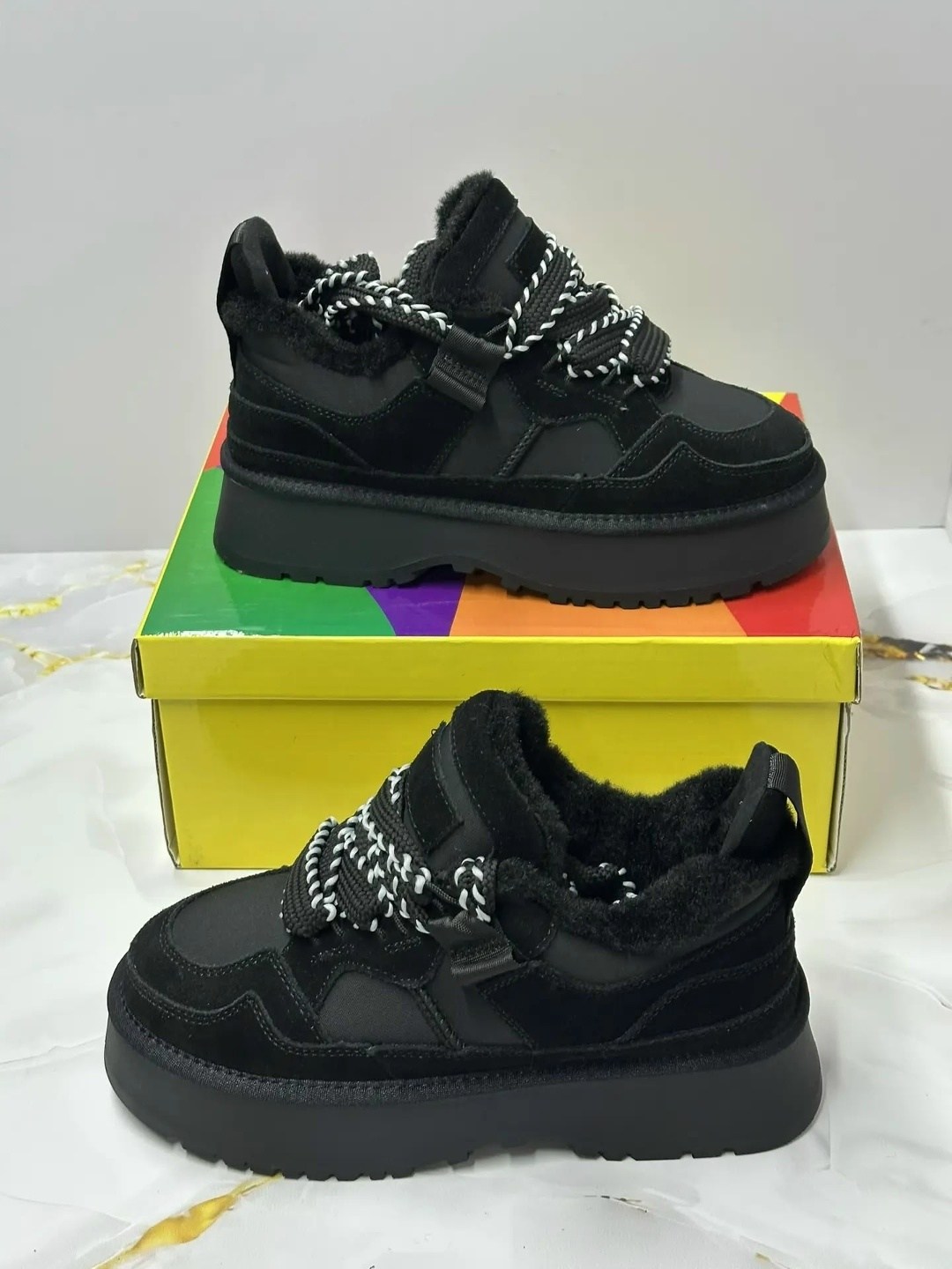 ,ugg lowmel sneaker кроссовки женские зимние,кеды зимние ugg lowmel trainer premiumshoes цвет черный,обуви,кроссовки ugg