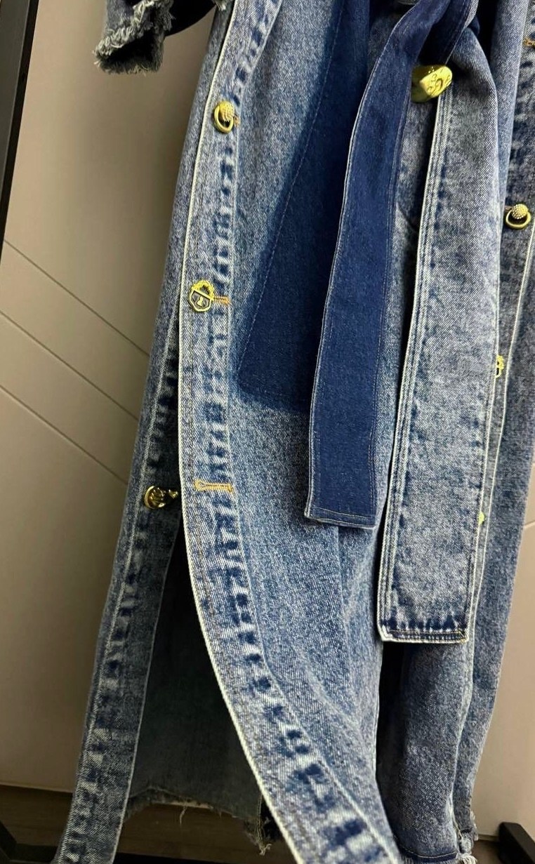 джинсовое платье,джинсовый тренч,джинсовый плащ женский,женское джинсовое платье,джинсовое пальто женское