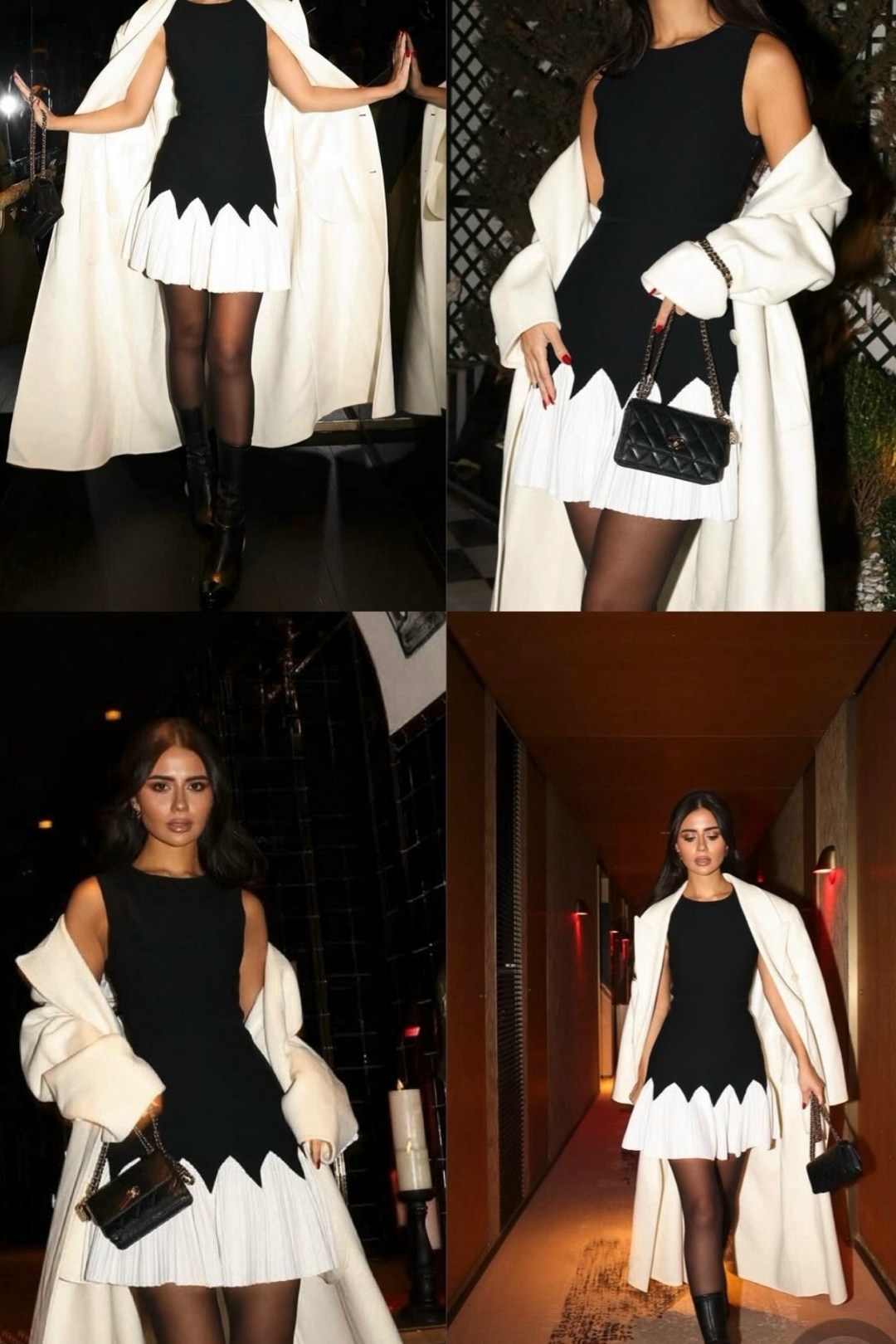 вечернее платье мини,девушка,paris fashion week,платье 2026 модные тенденции,оливия калпо в черном платье