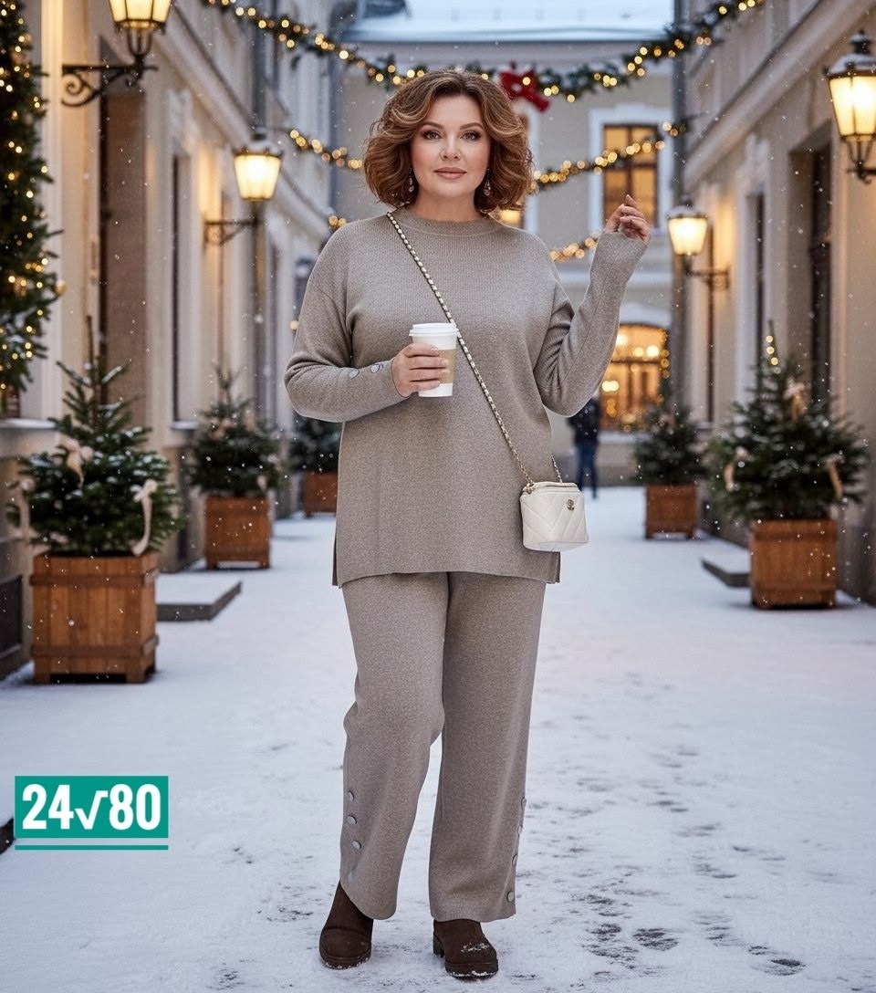 трикотажный костюм,вязаный костюм с брюками трикотажный,костюмы брючные,костюм с брюками трикотажный,костюм вязаный теплый с брюками kamillasyle