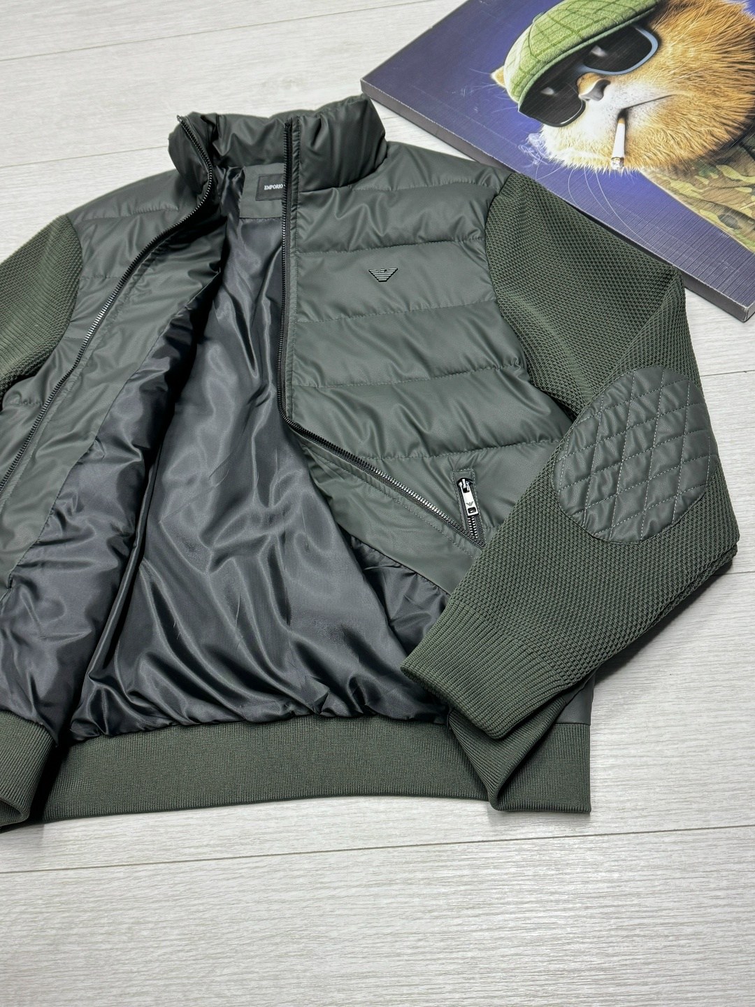 куртка мужскaя демисезонная,куртка мужская комбинированная,куртка с вязаными рукавами мужская,куртка,куртка для мужчин