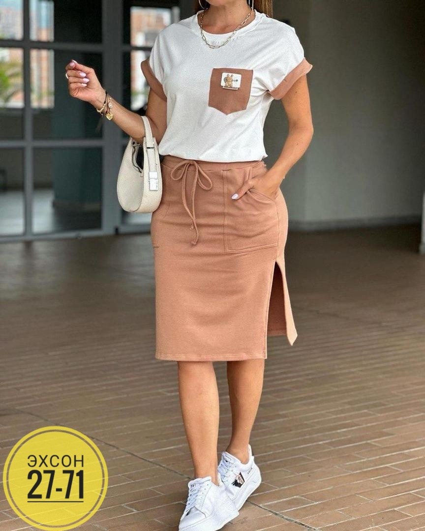 костюм с юбкой повседневный,костюм женский с юбкой,костюм юбка и майка,костюм летний женский с юбкой,костюм с юбкой