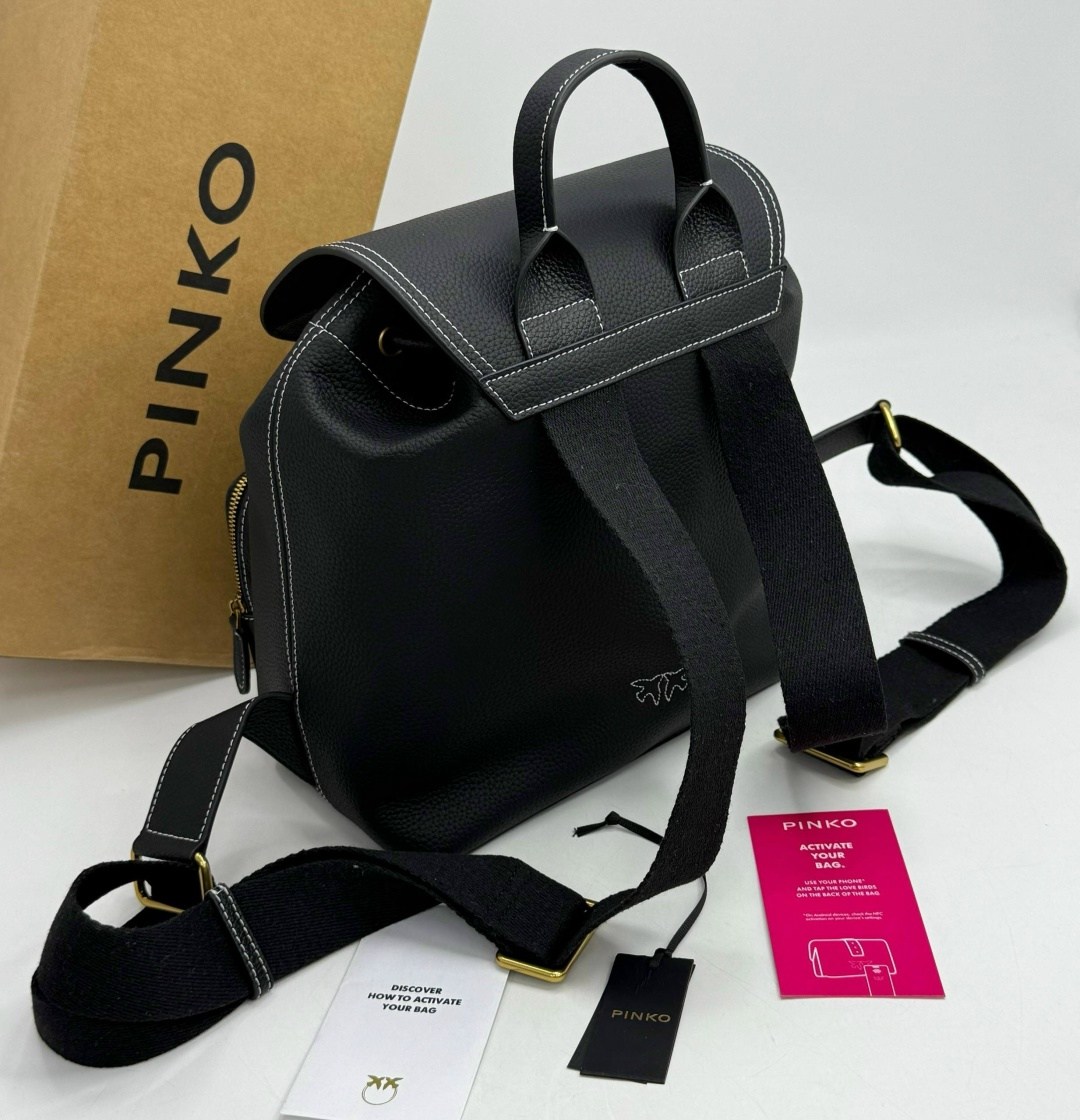 рюкзак pinko,рюкзак женский pinko,рюкзак женский pinko love recycled чёрный,рюкзак пинко,рюкзак женский