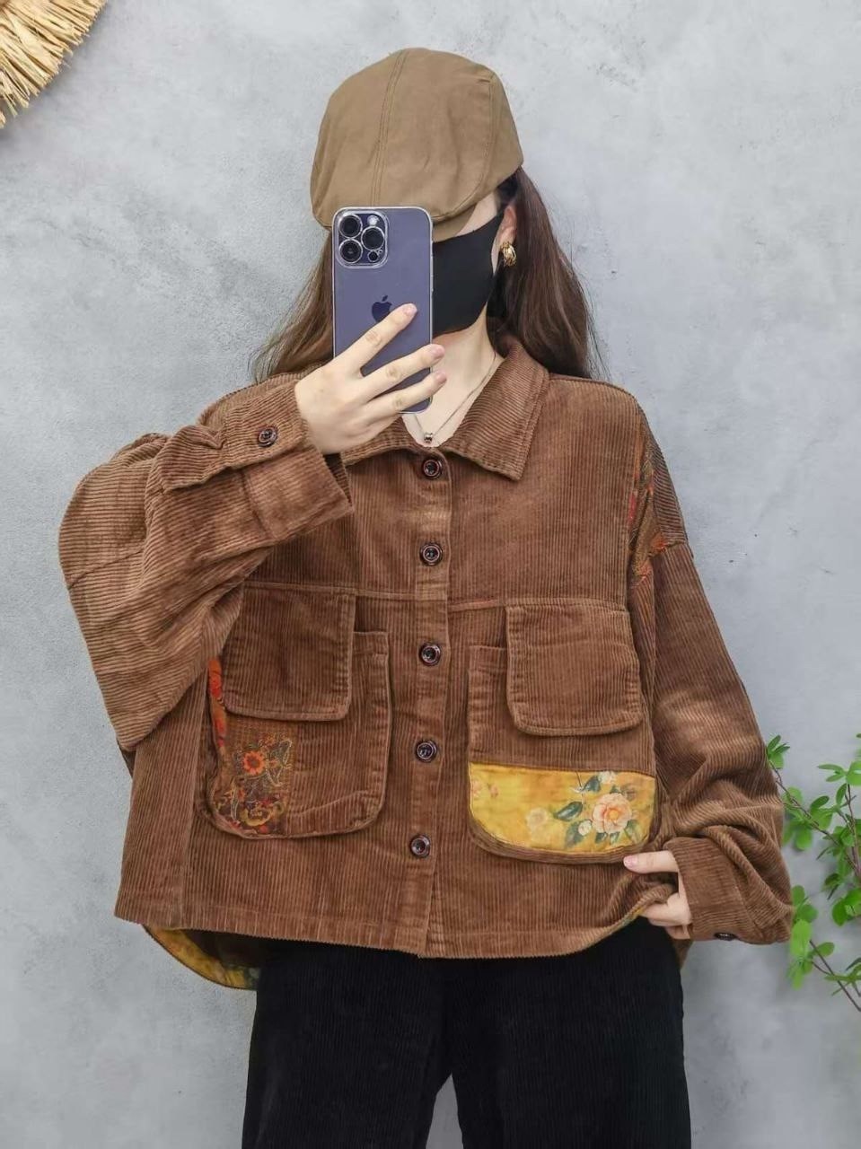 повседневная куртка,куртка фуфайка в стиле бохо вельветовая утепленная оверсайз,бохо фуфайка вельветовая,вельветовая куртка с капюшоном,теплая куртка