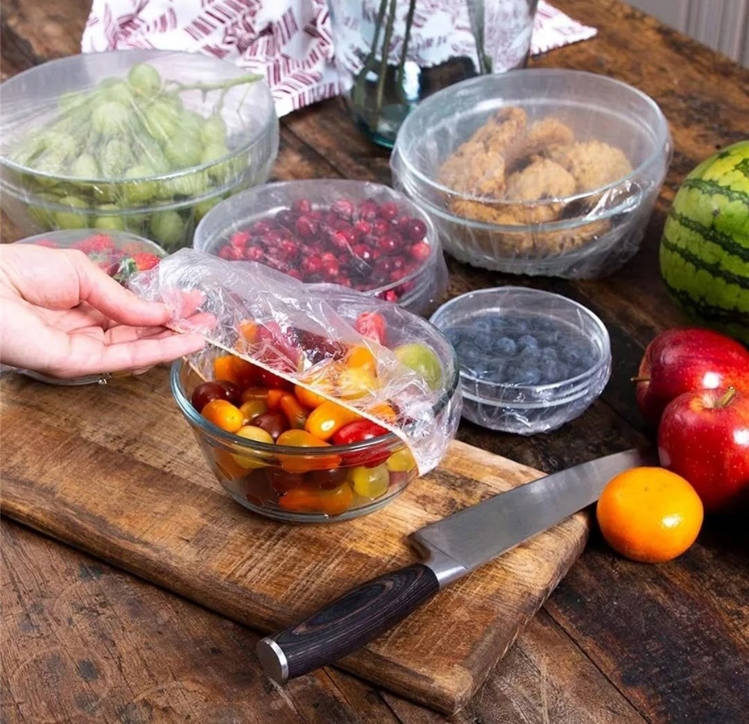 пищевые пакеты на резинке 100 шт,пищевые пакет на резинке,пищевые пакеты на резинке для посуды,пакеты для хранения продуктов на резинке,полиэтиленовые пищевые пакеты для еды шапочка для