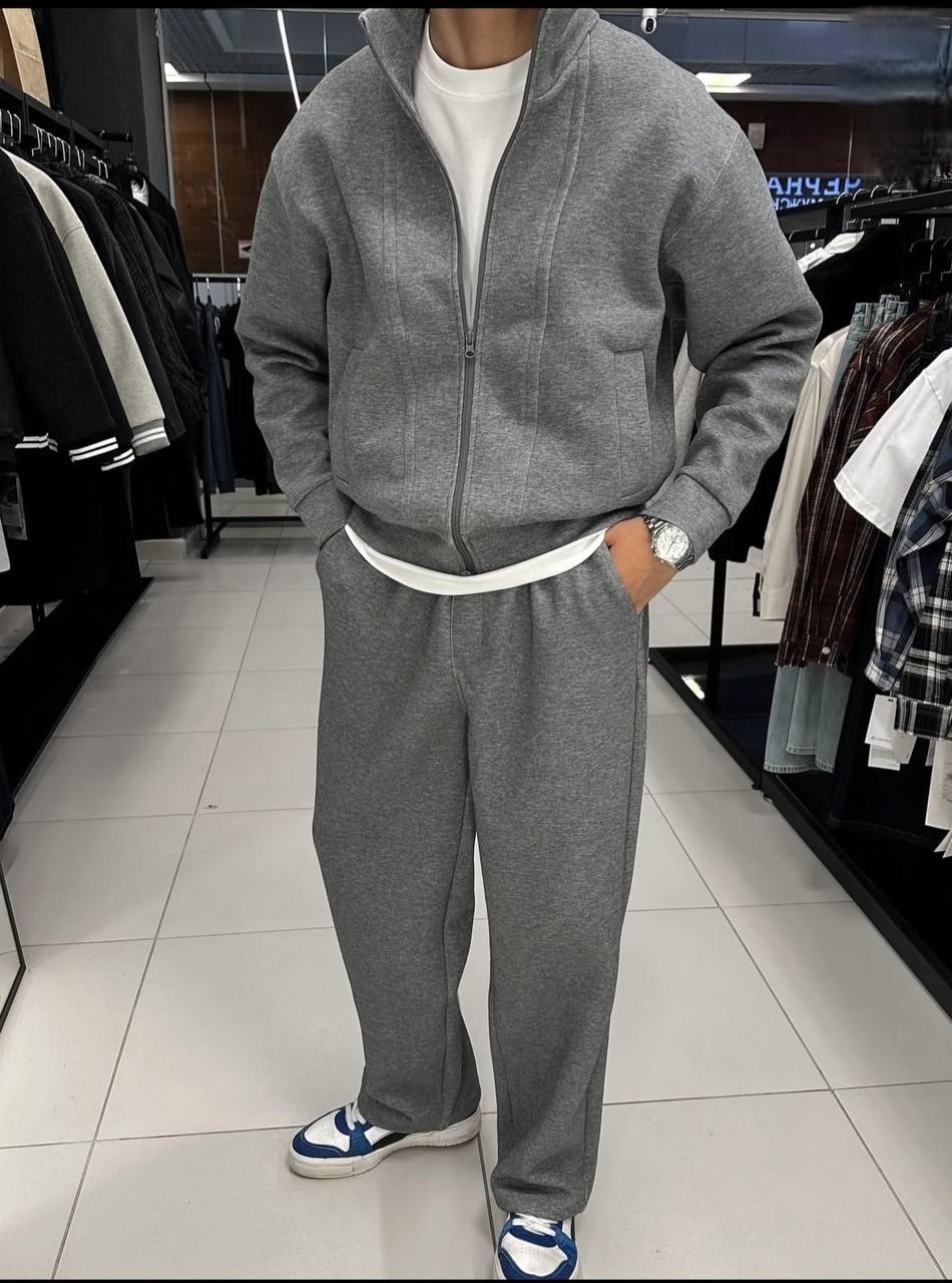 мужской спортивный костюм серого цвета,костюм спортивный,костюм спортивный на флисе your wear store цвет серый,мужской спортивный костюм,мужской спортивный костюм на флисе