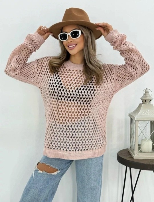 свитер оверсайз сетка amisa,кофта сетка оверсайз вязаная warm mood,свитер оверсайз сетка amisa цвет черный,свитер сеткой,свитер