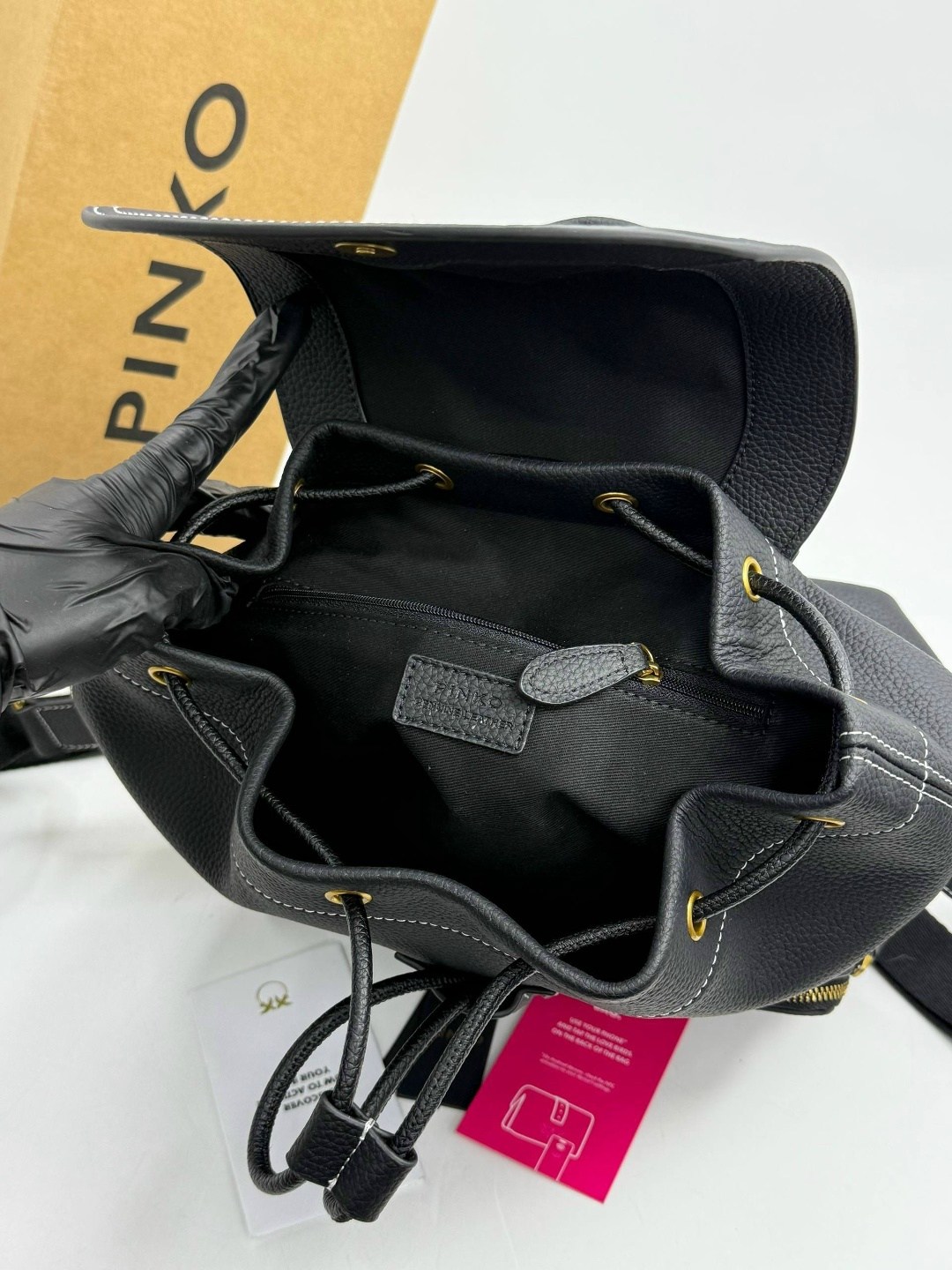 рюкзак pinko,рюкзак женский pinko,рюкзак женский pinko love recycled чёрный,рюкзак пинко,рюкзак женский