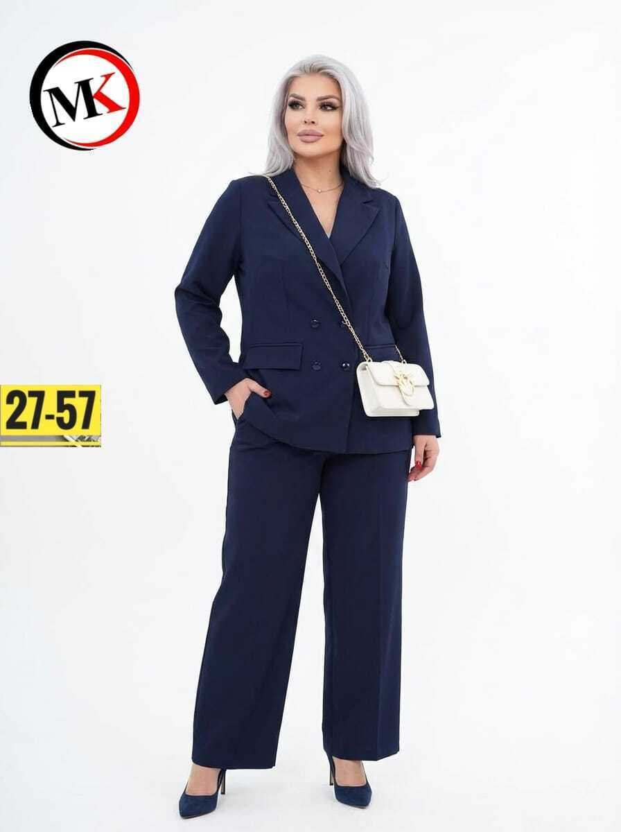 костюм брючный 2042 голубой alani,голубой брючный костюм женский,брючный костюм alani collection 2042 голубой,брючный костюм женский больших размеров летний двойка,брючный женский костюм