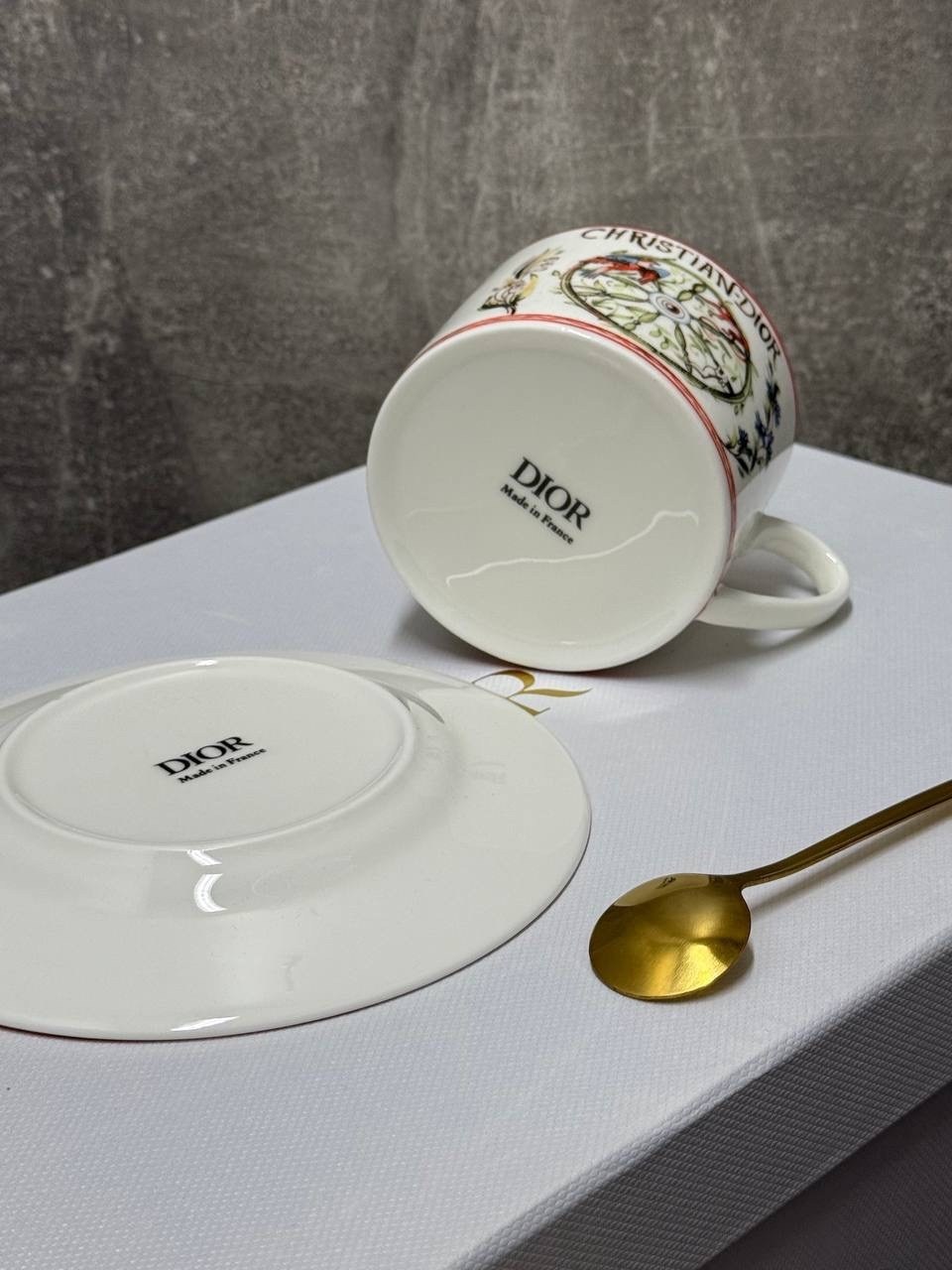 чайный набор dior 2 шт,чайная пара dior " la papesse",чайная пара наборы,набор dior,dior набор чайный "la papesse (жрица)" 270 мл на 2 перс