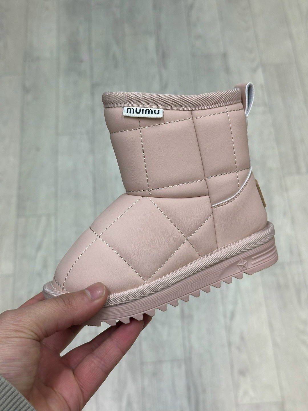 ,дутики,женские дутики зима f1989-13 бежевые,зимние дутики женские,детские угги для девочки