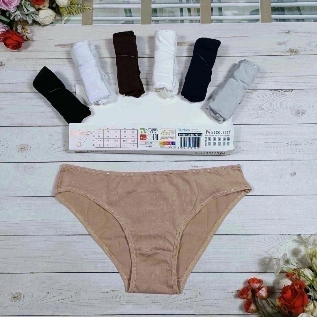 комплект трусов слипы nicoletta для женщин, 7 шт,комплект трусов слипы donella для женщин 5 шт,комплект трусов слипы dailuxian базовая 5 шт,трусы женские набор 7шт слипы nicoletta,комплект трусов слип