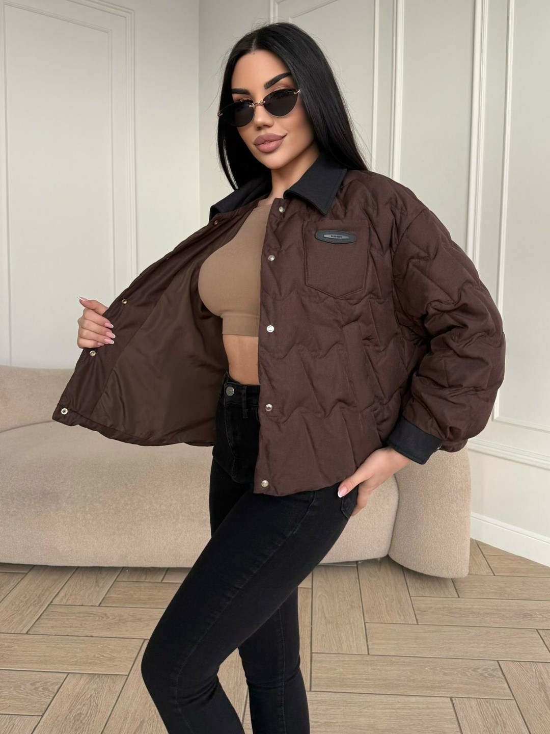 куртка женская,демисезонная куртка,стеганые куртки,куртка бомбер женский стеганый em&sima,куртка