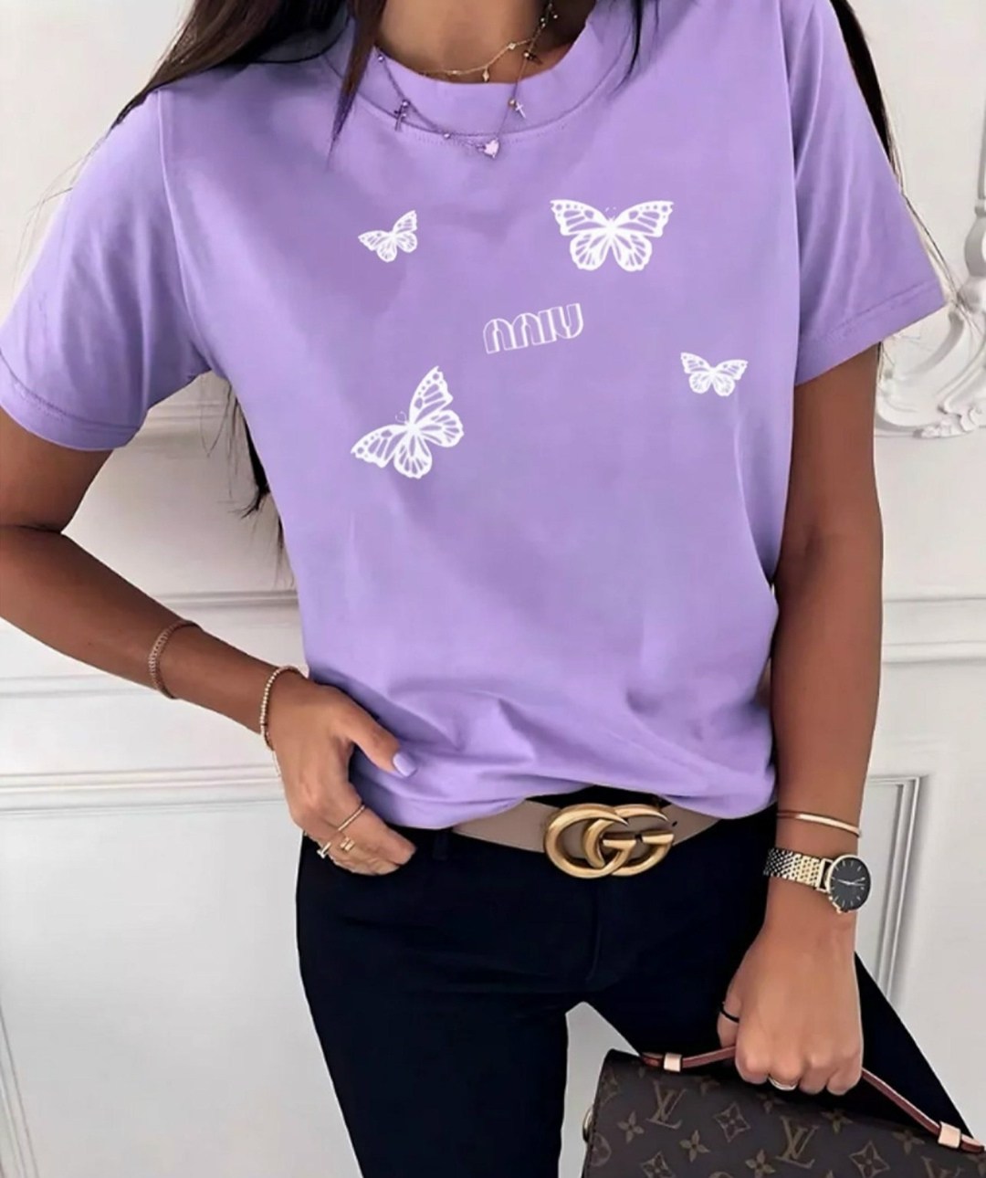 футболки женская,футболка фиолетовый женская,женская футболка 82013 (лаванда),футболки женские с принтом,футболки и топы