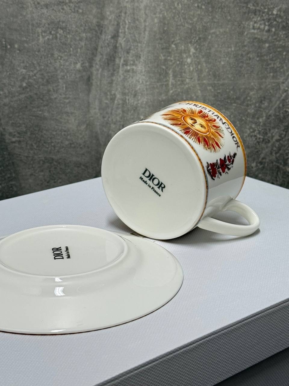 сервиз чайный, посуда dior кофейная пара,чайная пара dior,чайный сервиз dior,посуда диор,чайный сервиз dior le soleil