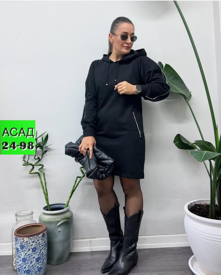 спортивное платье,платье женская,платье туника,платье стильное,платье с капюшоном