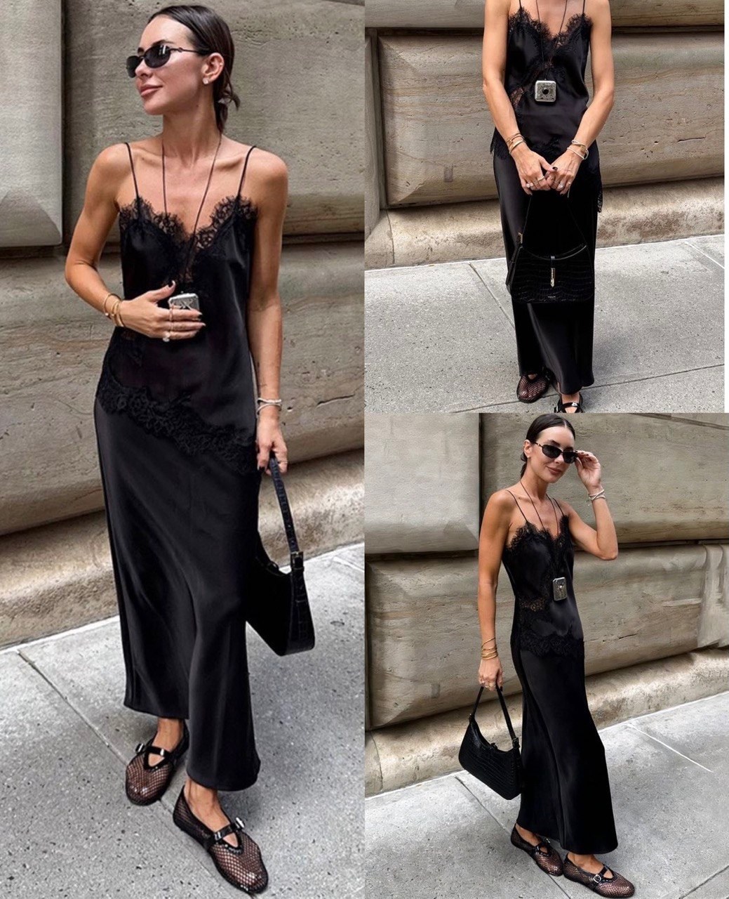 платье стильное,платье комбинация,стильные наряды,платье комбинация черное,шелковое платье в бельевом стиле