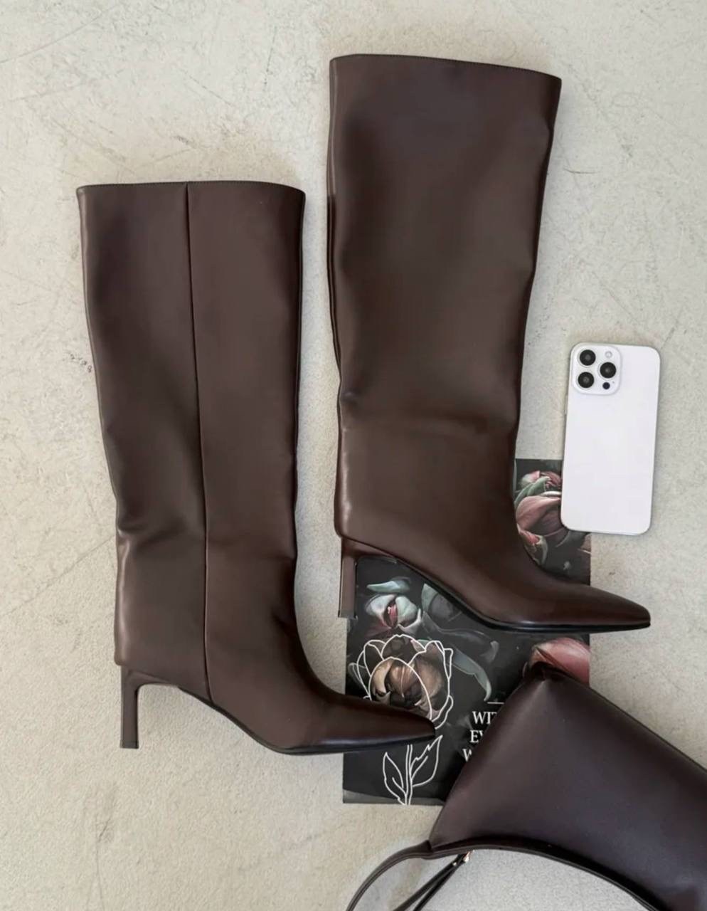 сапоги,женские сапоги,сапоги трубы,сапоги на каблуке,сапоги трубы зара