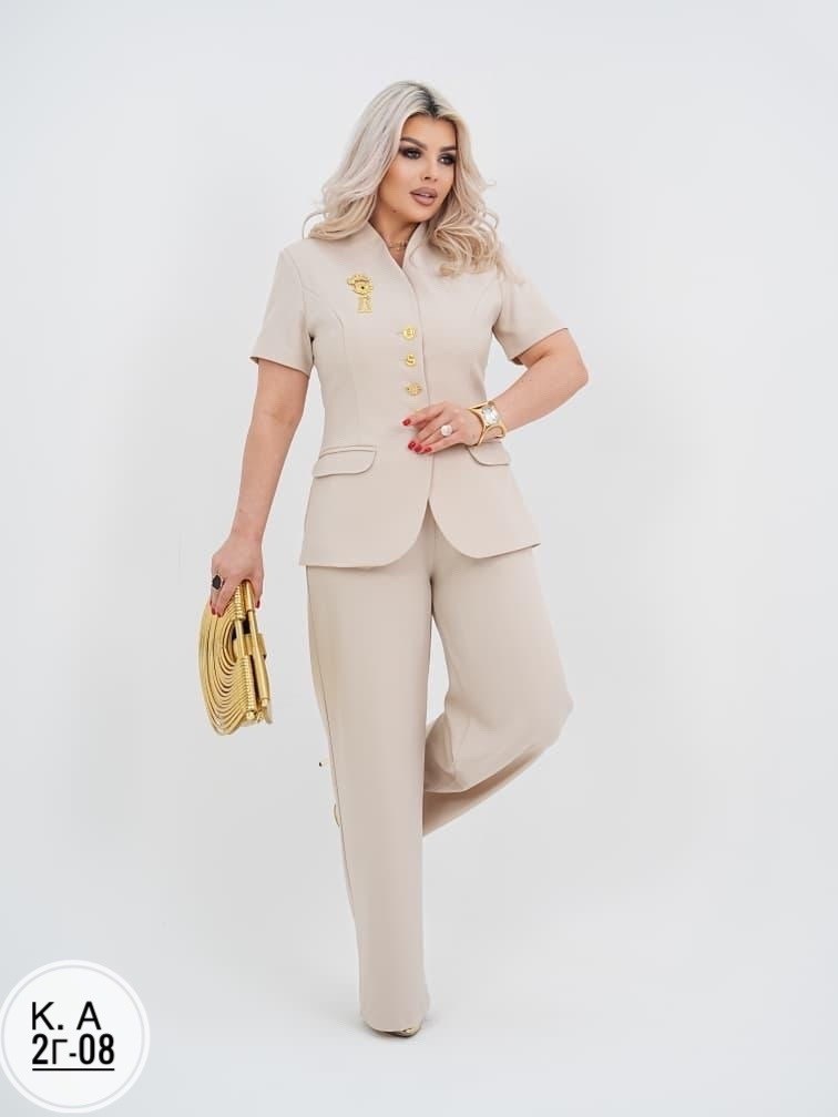 жакет элит мода,летние брючные костюмы,брючный костюм тэнси 392 бежевый двойка,брючный костюм beautiful&free 6312 бежевый двойка,женские брючные костюмы