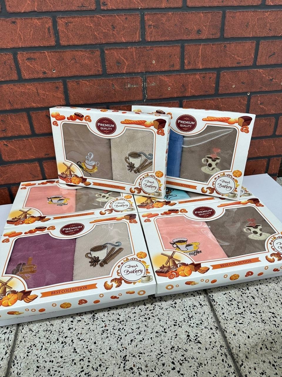 набор кухонные полотенец,набор полотенец,набор полотенец для кухни,кухонные полотенца "кофе",кухонные полотенца набор вафельное