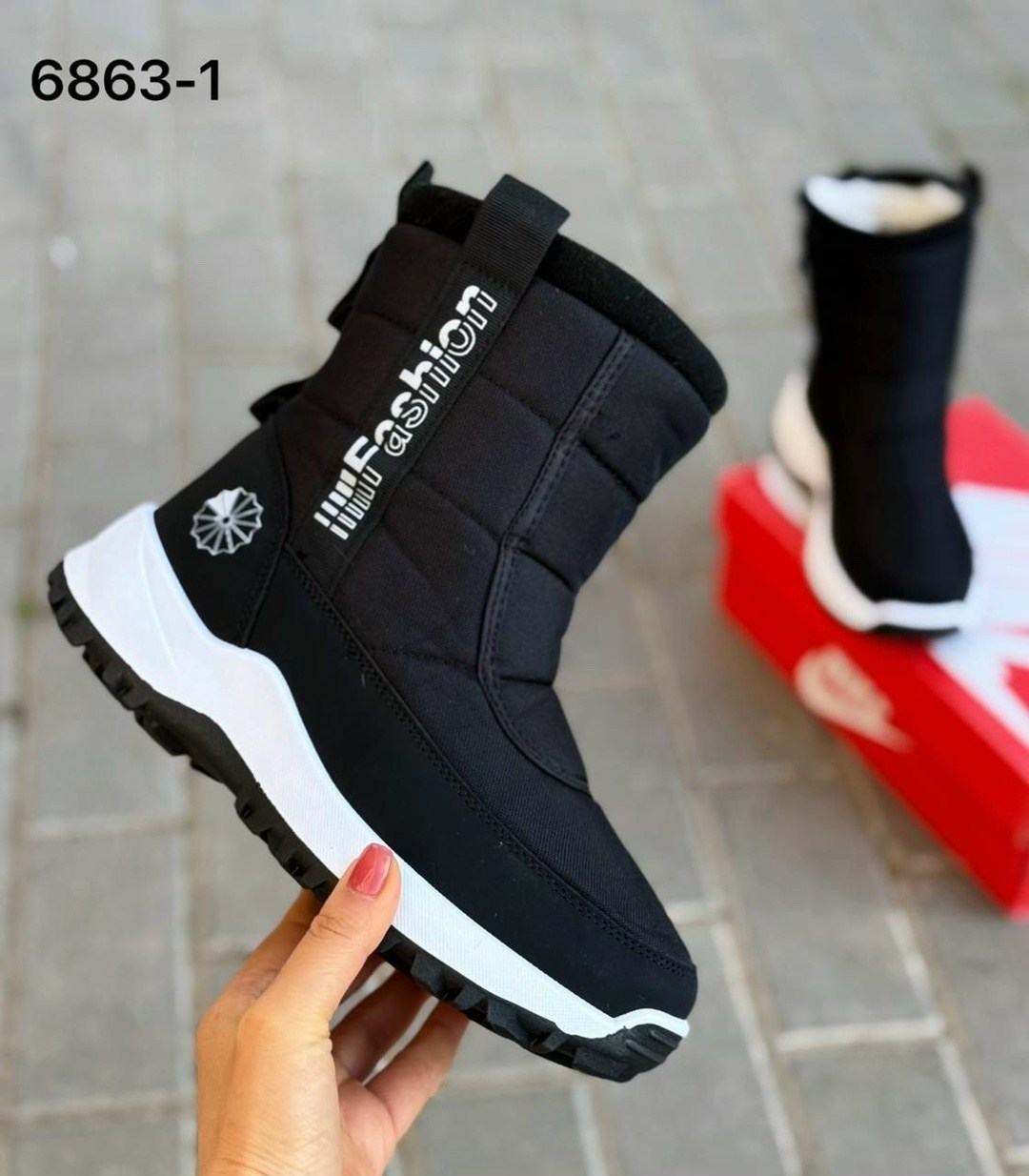 женские дутики 2265-4 черные,дутики,,дутики женские,дутики gogc