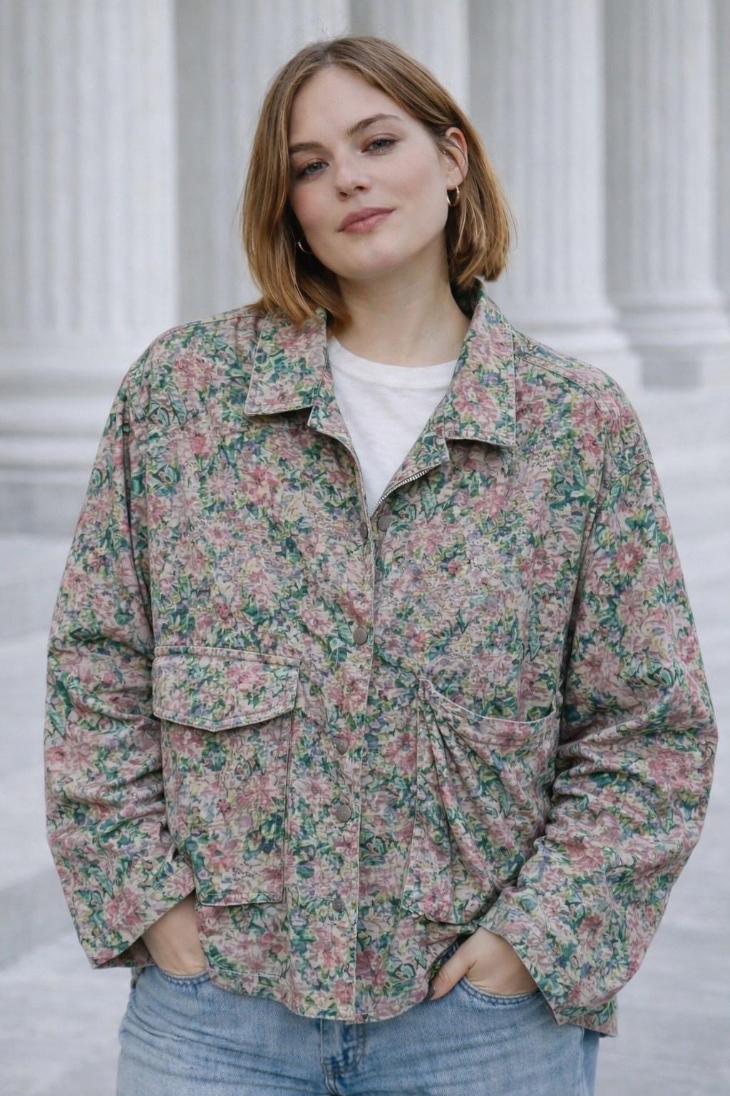 куртка с цветочным принтом,повседневная куртка,джинсовая куртка,джинсовые куртки женские,винтажная куртка