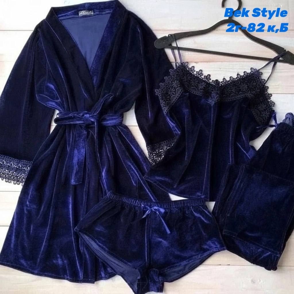 комплект пижамный тройка велюр,пижама велюр,пижама велюровая четверка,пижама комплект,комплект женской пижамы