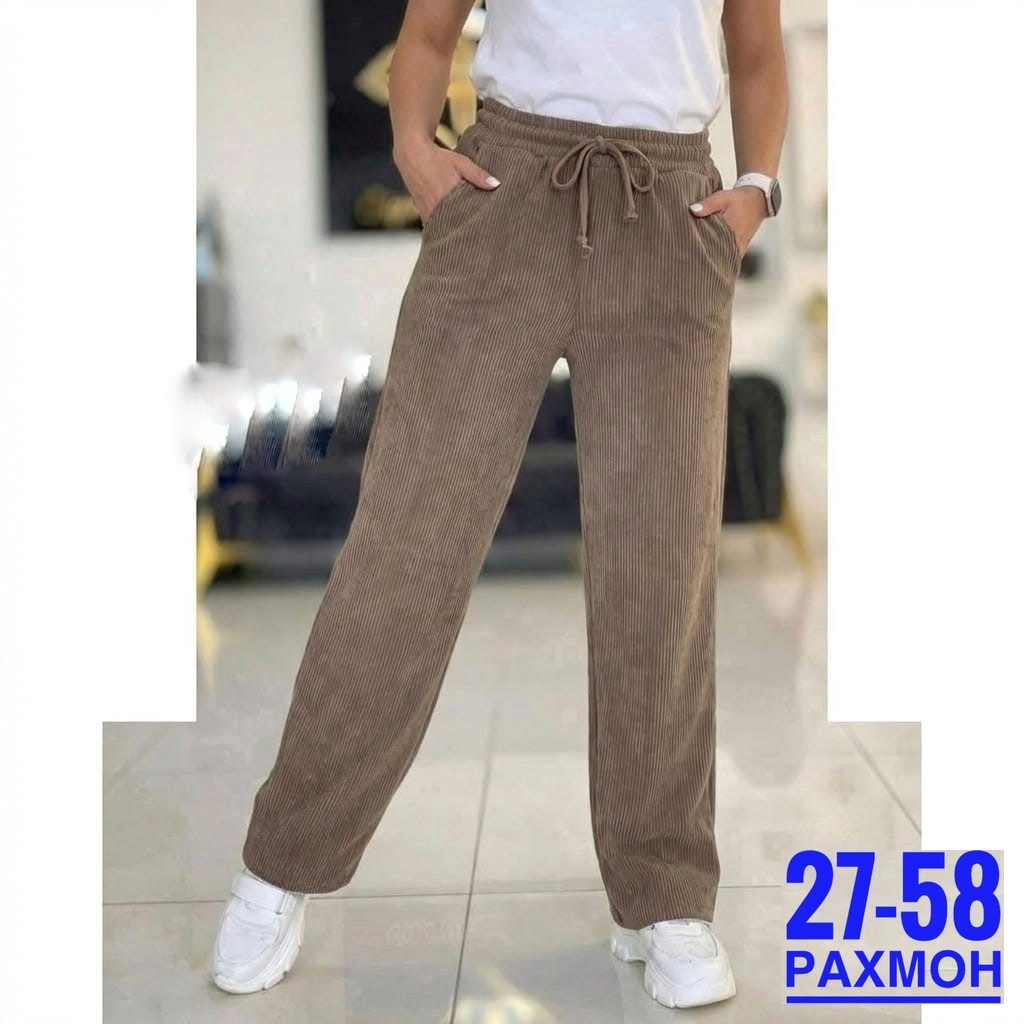 женские брюки ткань вельвет,брюки женские,штаны женские,штаны вельвет,широкие брюки