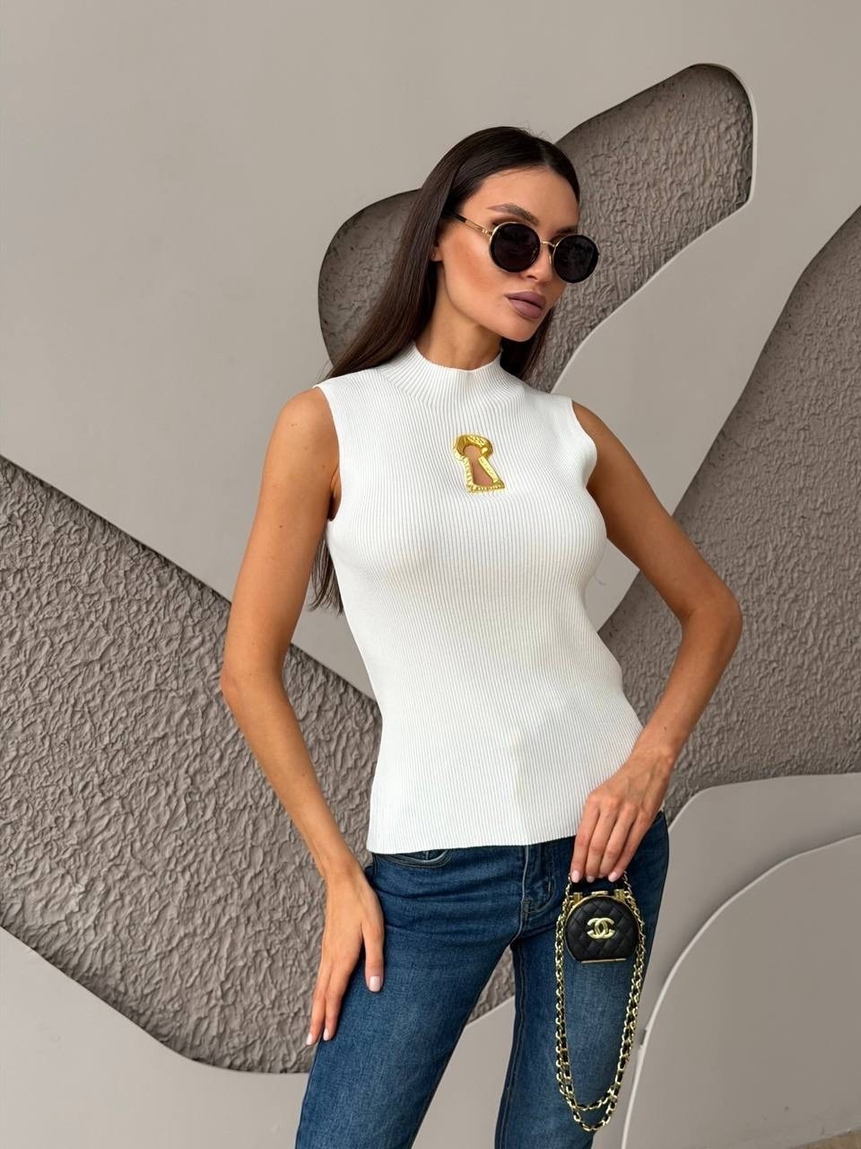 топ женский,майка женская,модные топы,свитер с вырезом ulba store