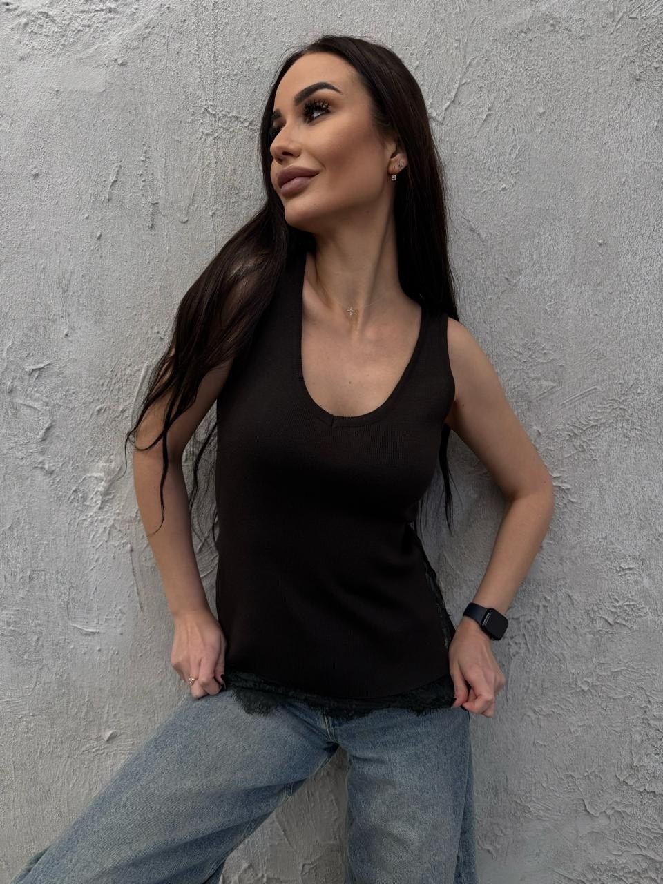 майка женская,майка с кружевами,бельевая майка,майка,трикотажная майка