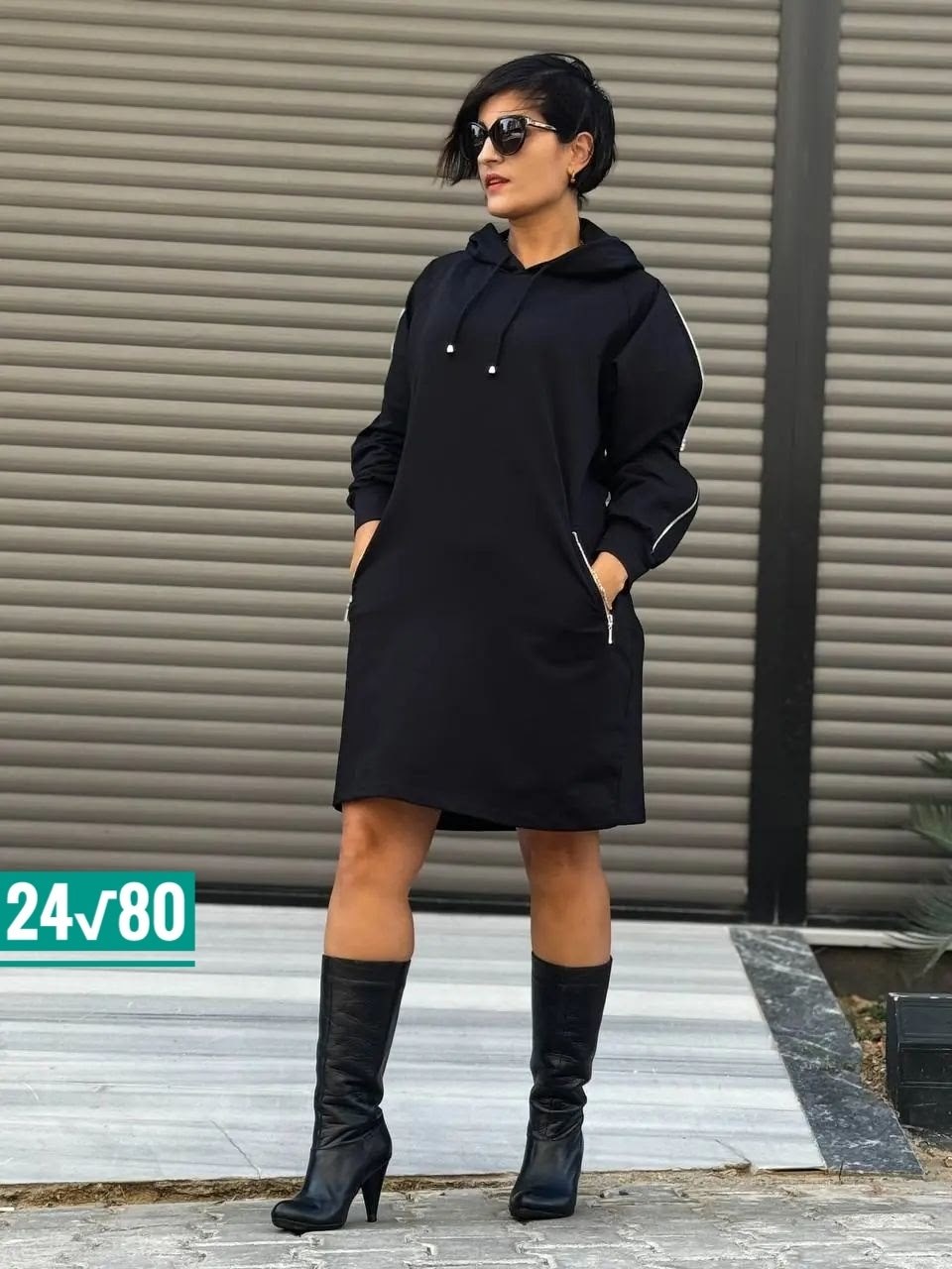 спортивное платье с капюшоном,платье с капюшоном черное,платье с капюшоном,платье женское с капюшоном,платье свитшот