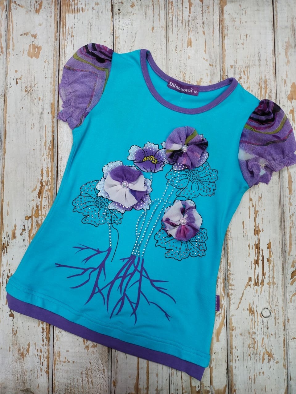 футболки для девочки,футболка для девочки фиолетовая,футболки детские,футболки для детей,фиолетовая футболка