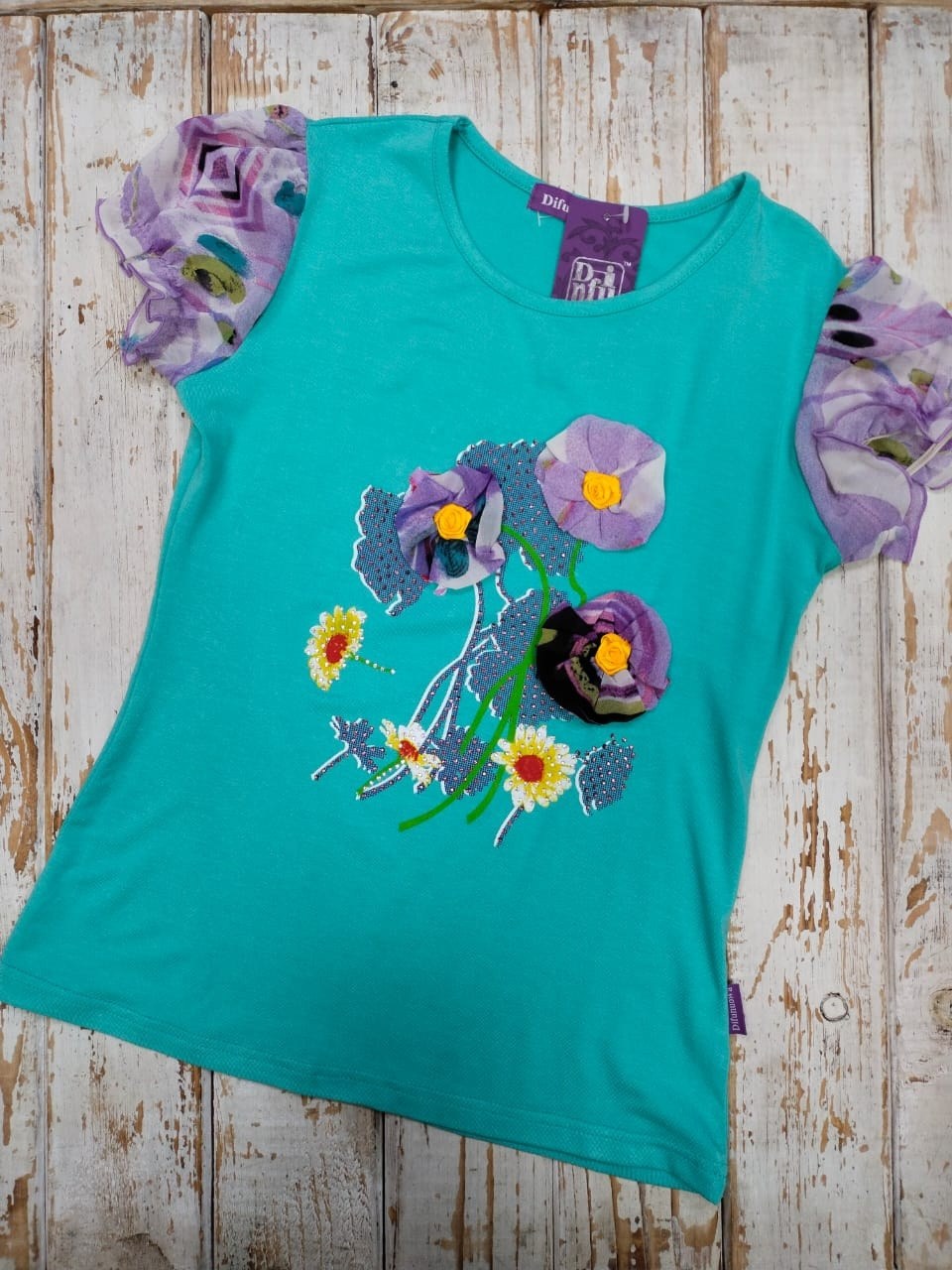 футболки для девочки,футболка для девочки фиолетовая,футболки детские,футболки для детей,фиолетовая футболка