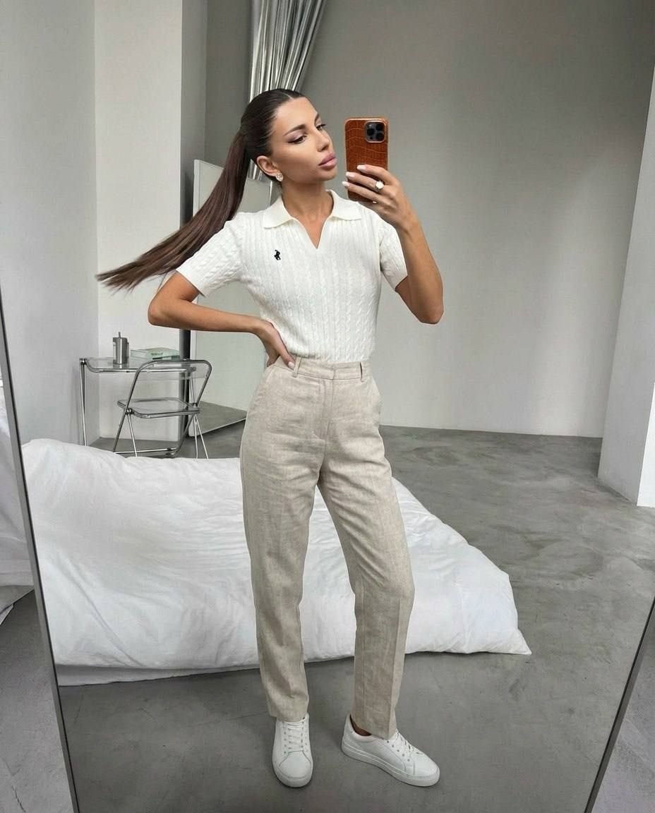 кофта поло,трикотажная рубашка поло с вышивкой для повседневной носки dazy светло-серый,джемпер поло женский,трикотажное поло,женские поло вязаные