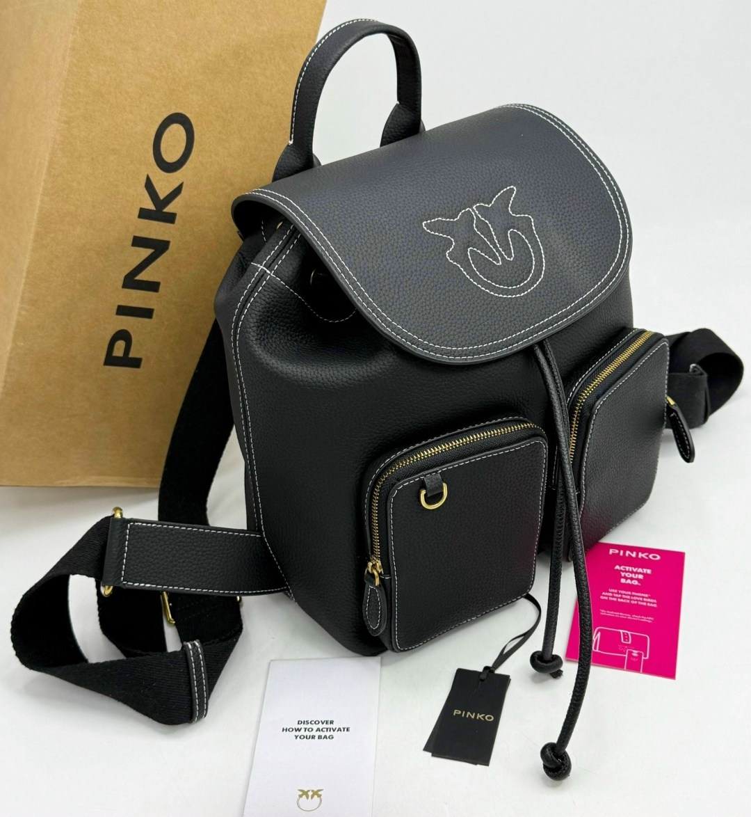 рюкзак pinko,рюкзак женский pinko,рюкзак женский pinko love recycled чёрный,рюкзак пинко,рюкзак женский