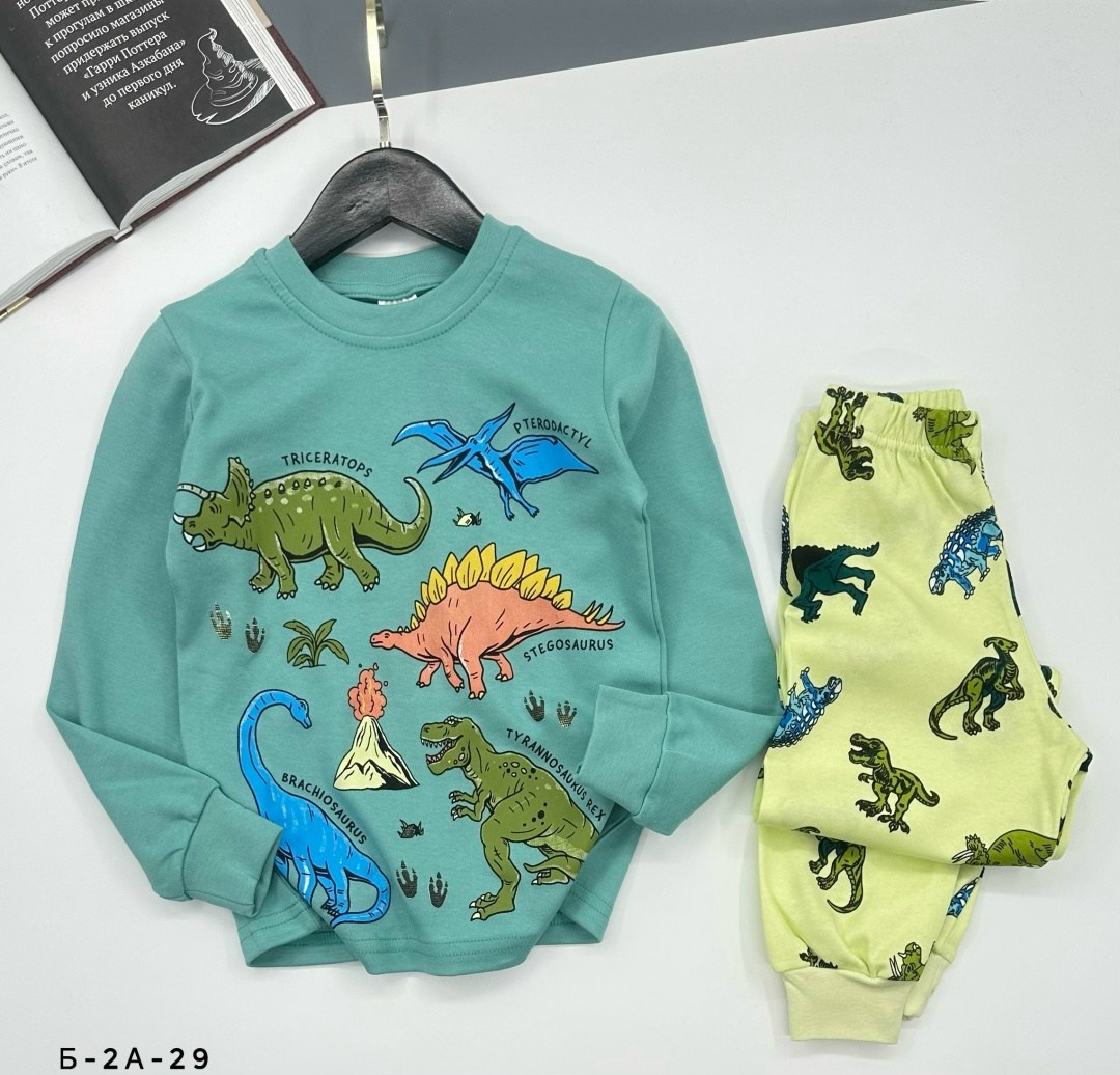 пижама для мальчика,детская пижама с динозавром для мальчиков,пижама детская,пижама с динозаврами,свитшот для мальчиков