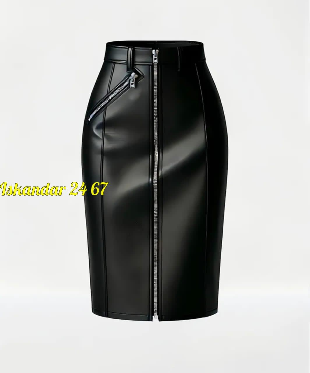 юбка из экокожи,юбка кожаная,кожаная юбка с молнией спереди,юбка кожаная офисная,юбка карандаш кожаная
